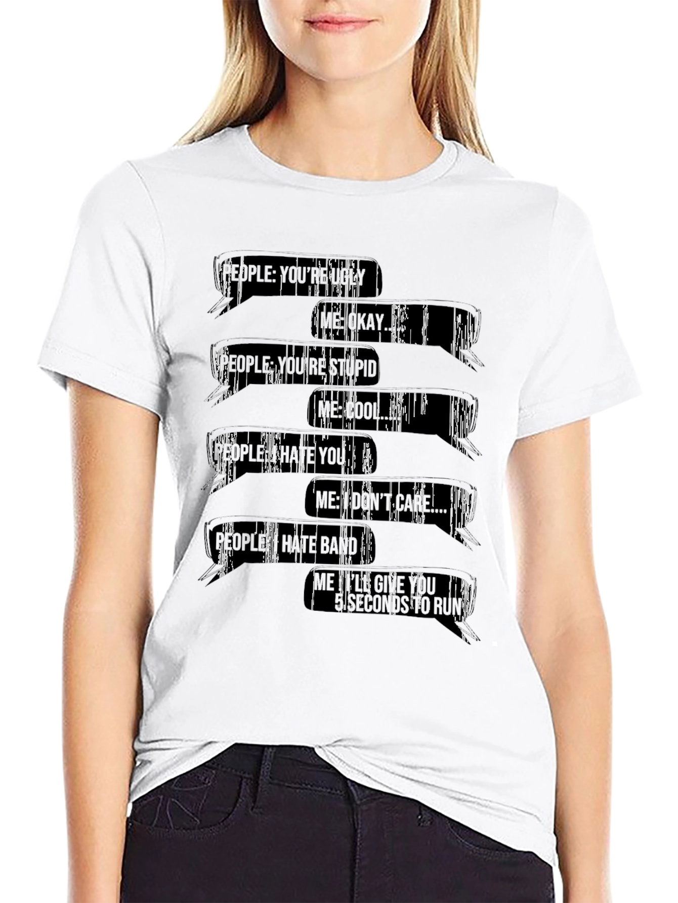 Sarcastic Graphic Tee - Rude But Tolerable T-Shirt