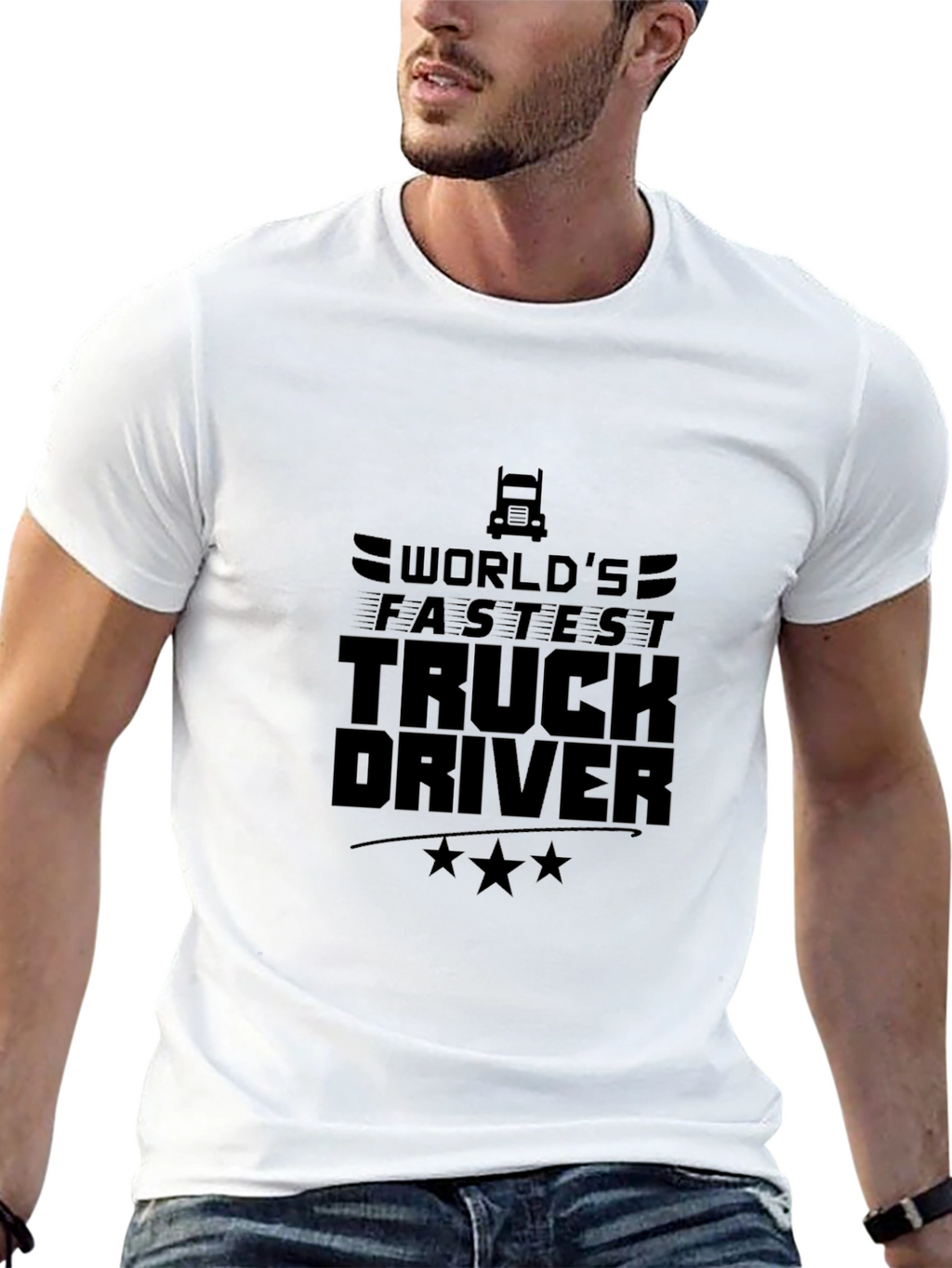 Worlds Fastest Truck Driver Graphic Tee
