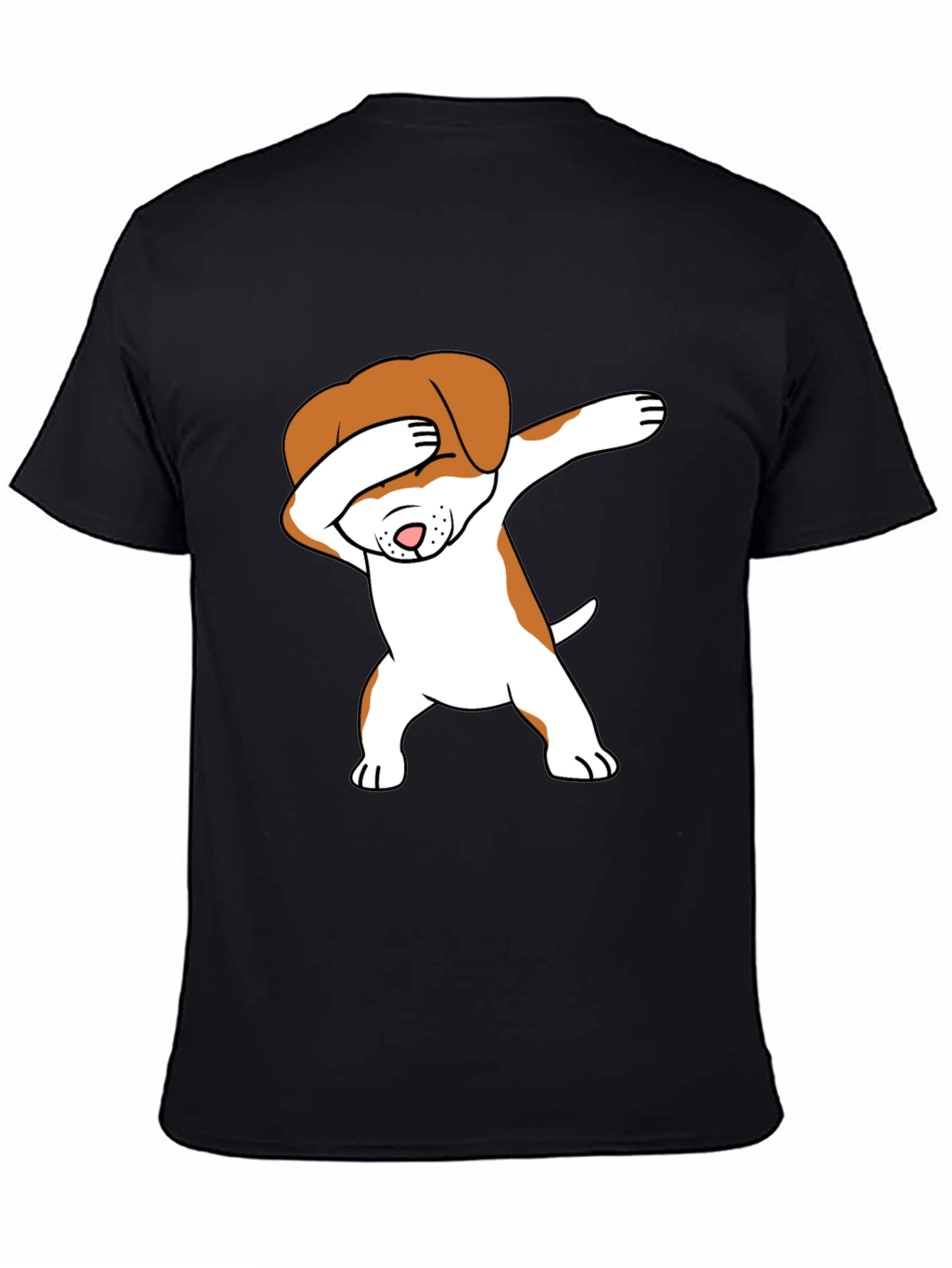 Dabbing Dog Graphic Tee - Trendy T-Shirt
