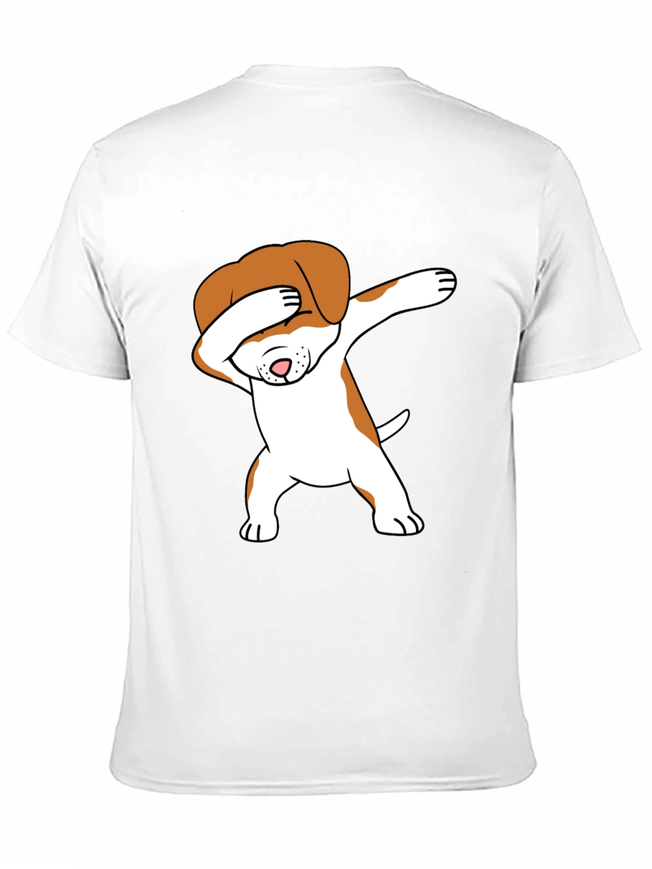 Dabbing Dog Graphic Tee - Trendy T-Shirt