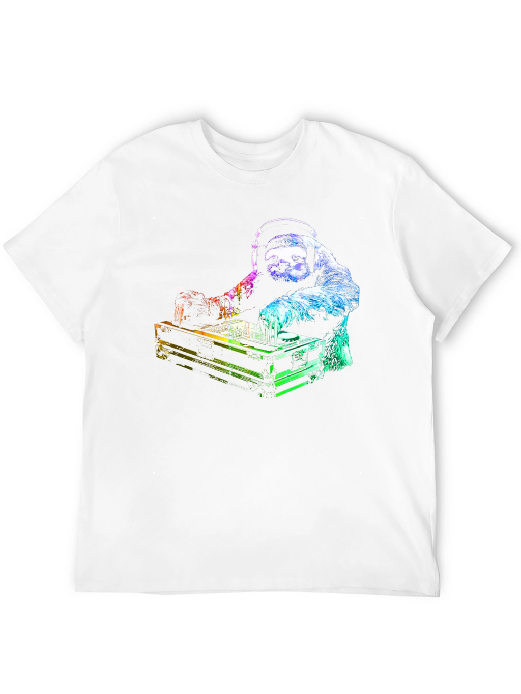 DJ Sloth Graphic Tee - Black