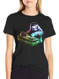 DJ Sloth Graphic Tee - Black