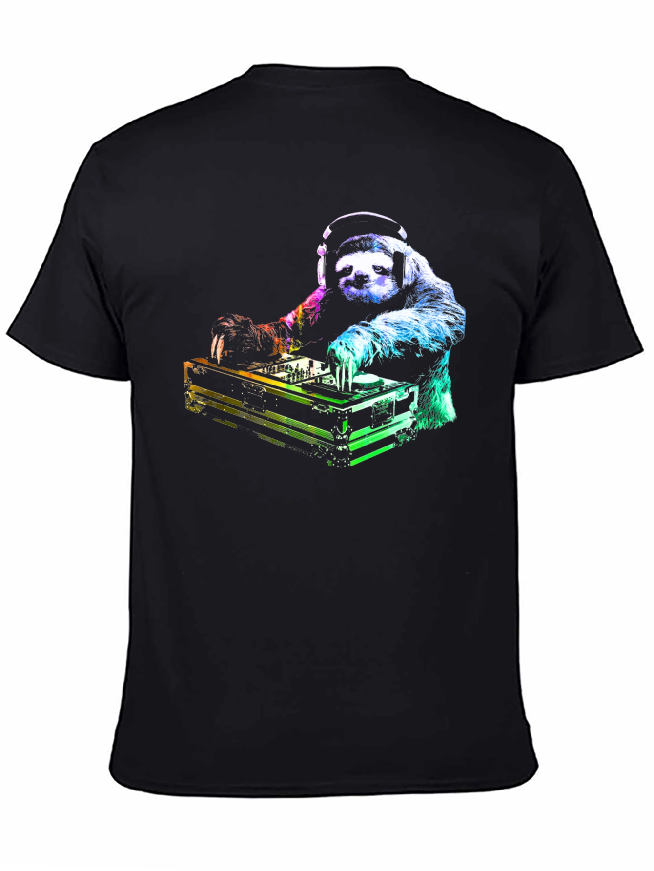 DJ Sloth Graphic Tee - Black