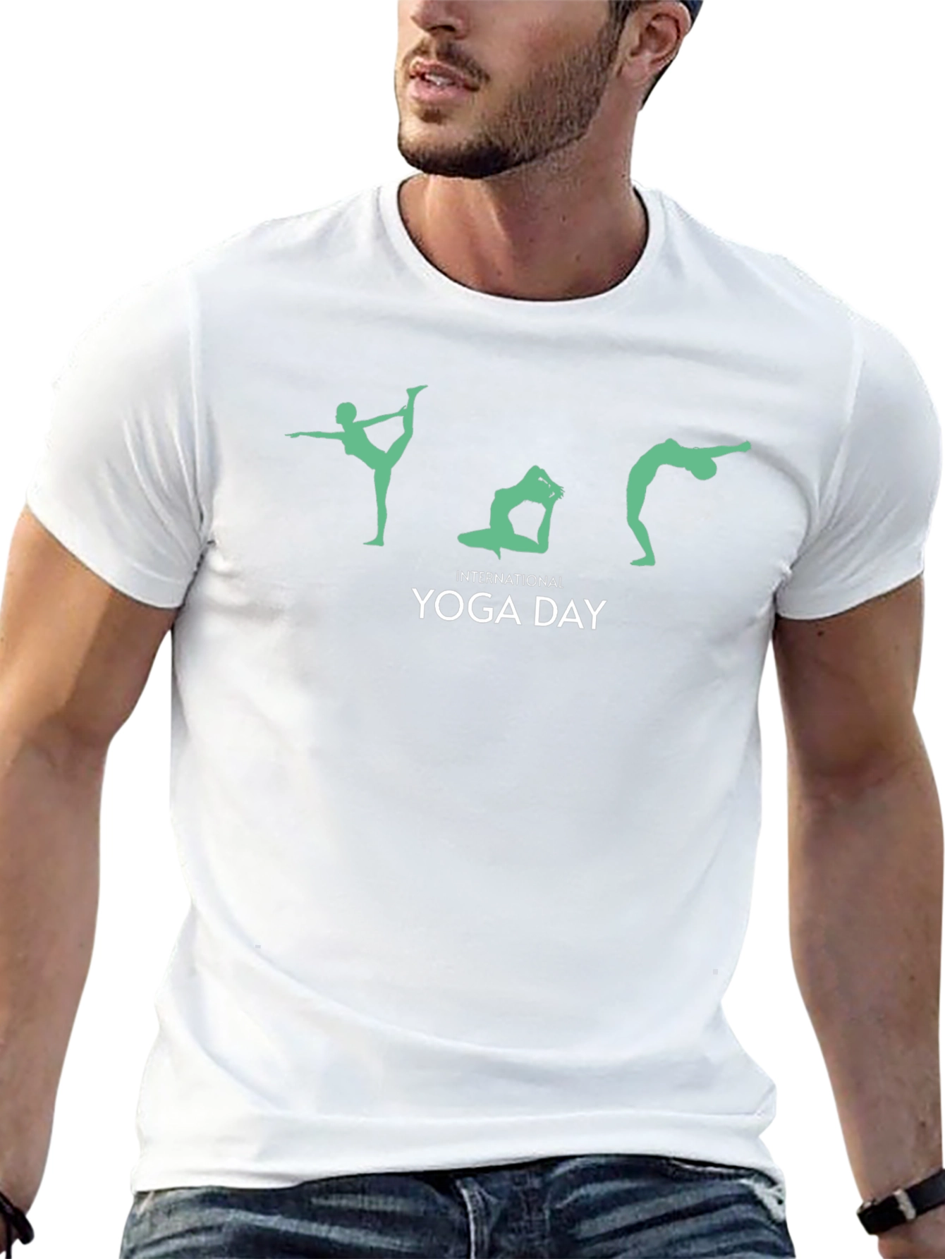 International Yoga Day Black T-Shirt