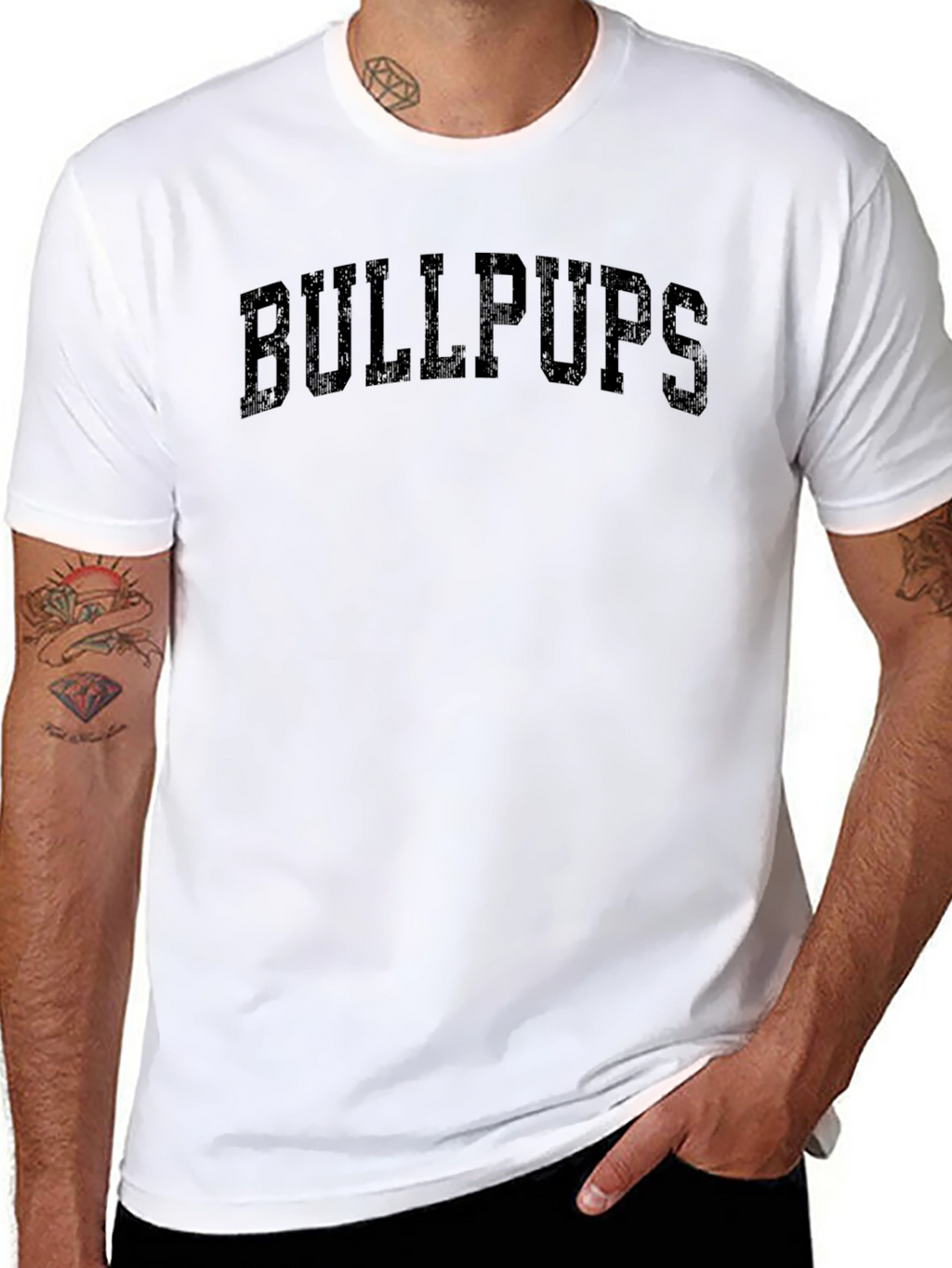 Bullpups Black Graphic Tee