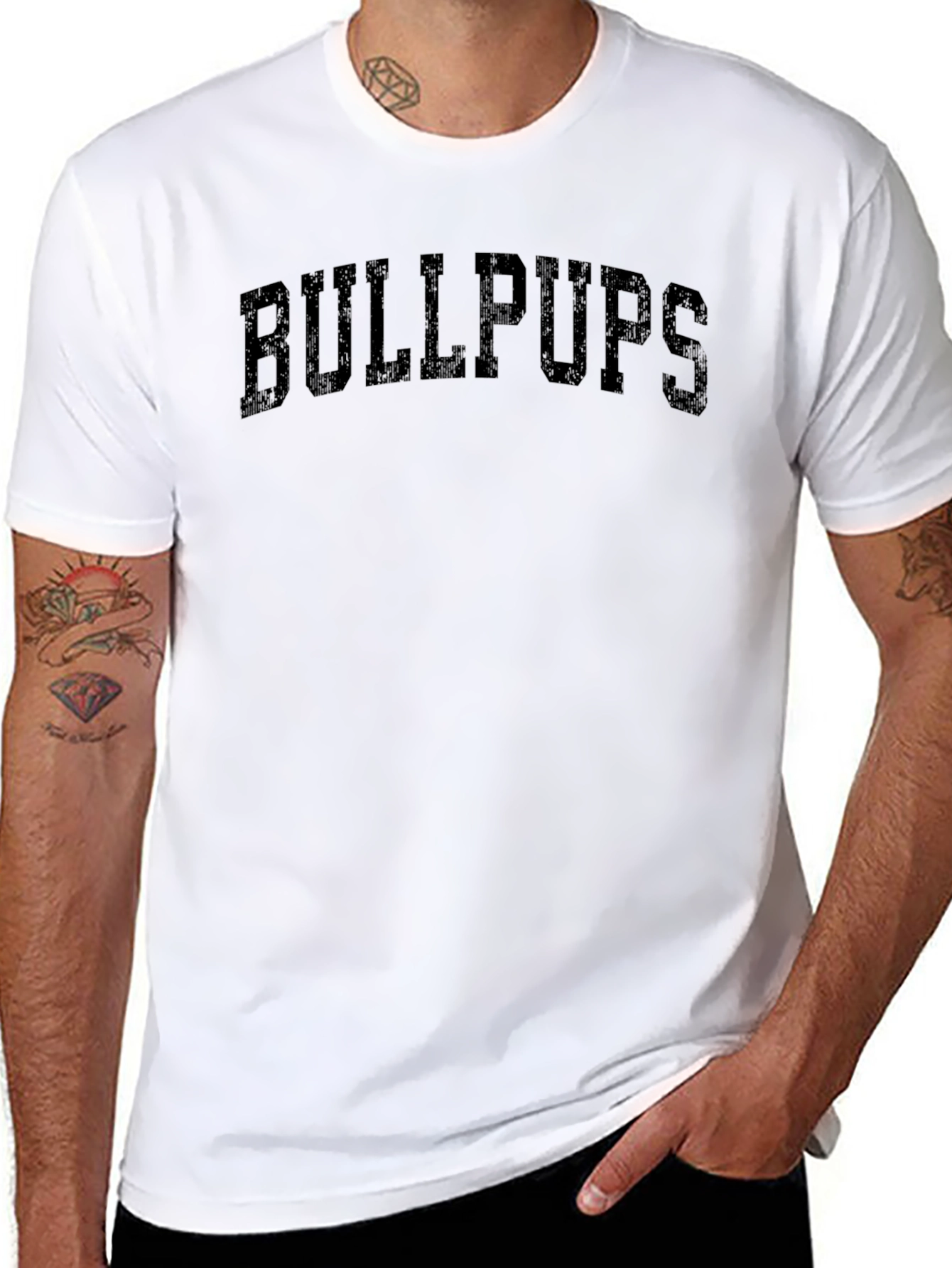 Bullpups Black Graphic Tee
