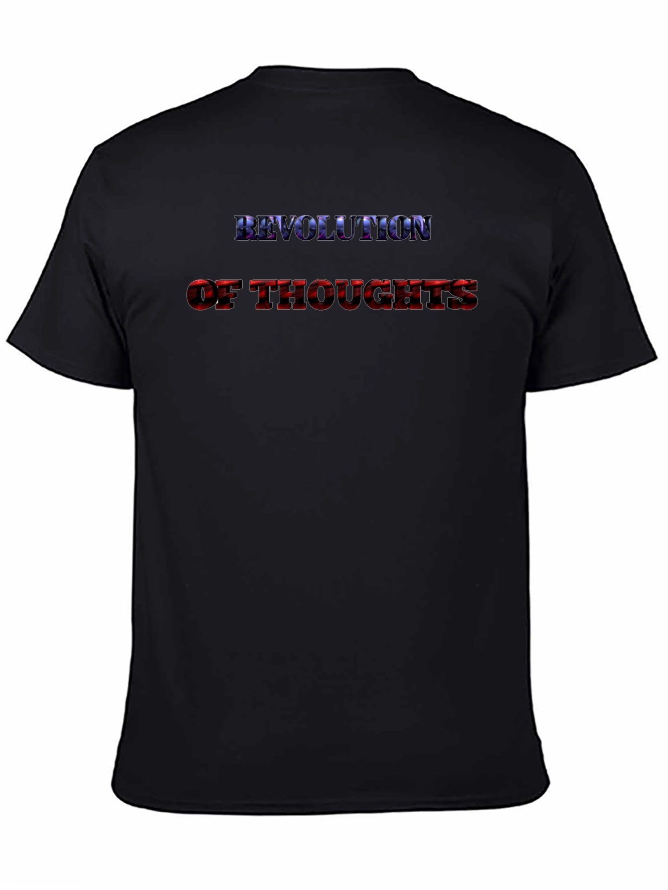 Revolution of Thoughts Graphic Tee - Black Cotton Shirt