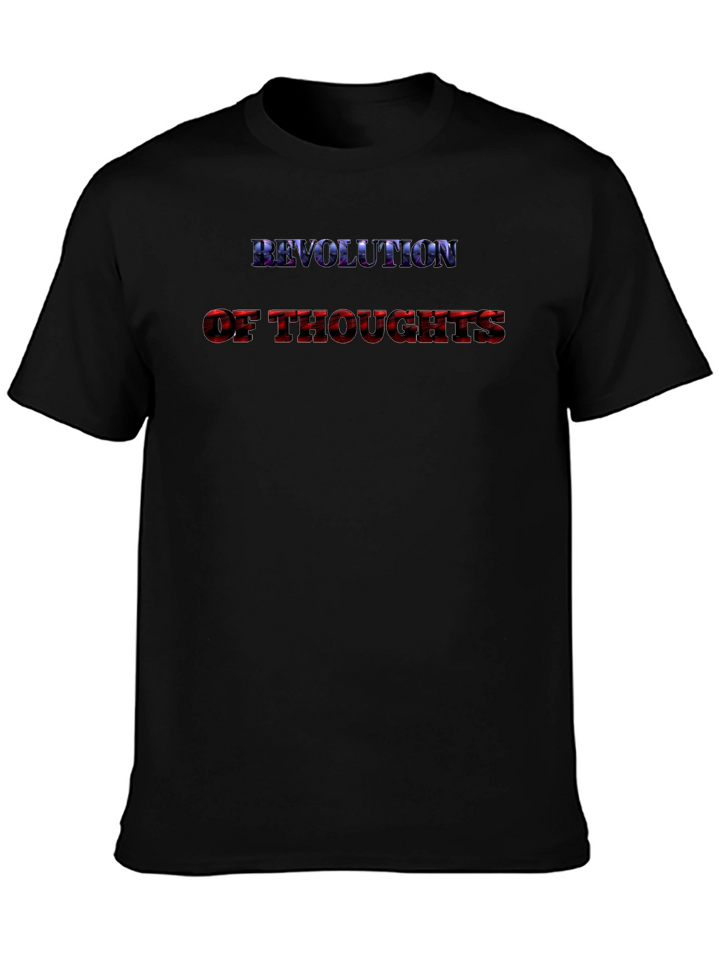 Revolution of Thoughts Graphic Tee - Black Cotton Shirt