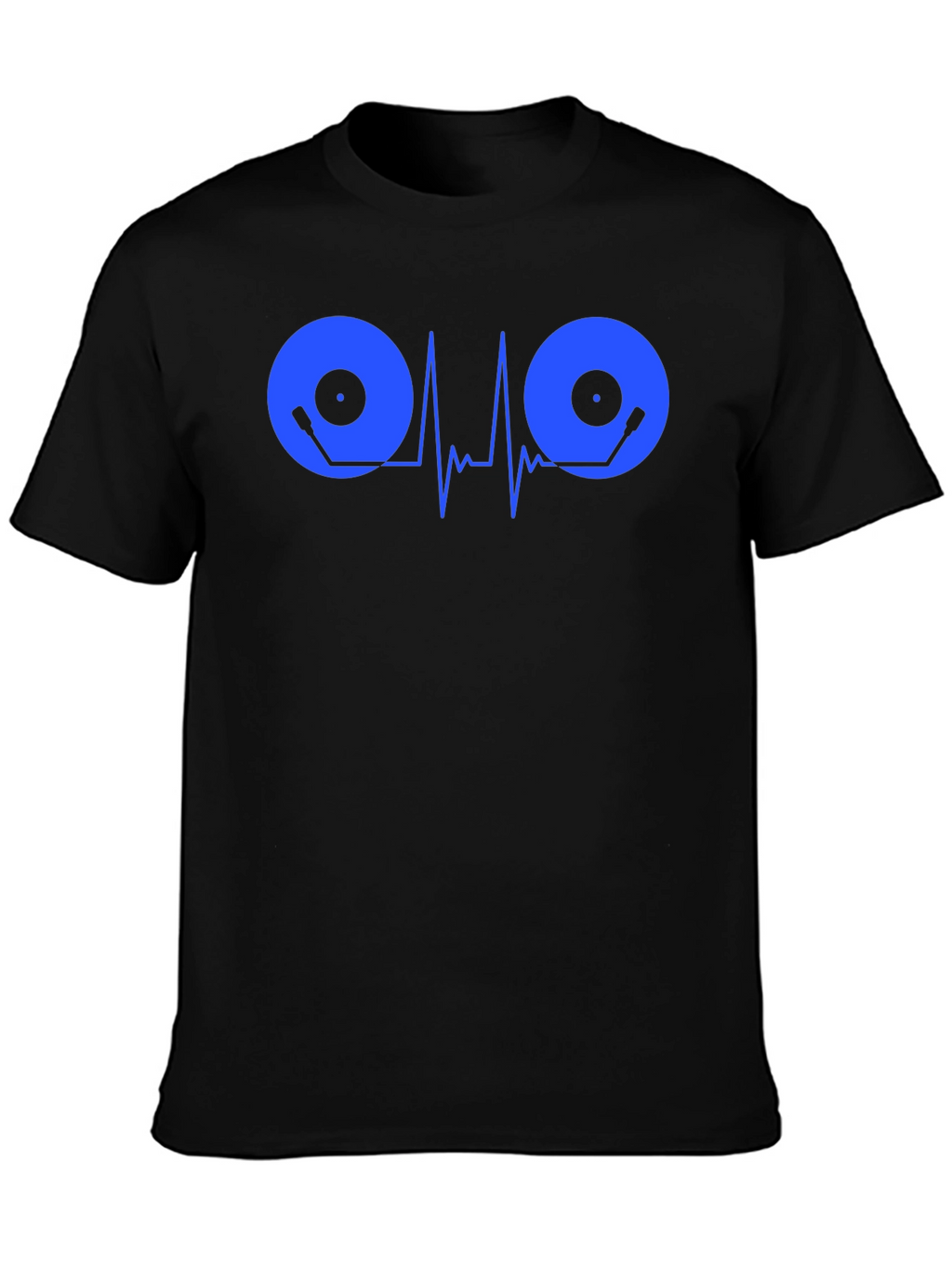 DJ Heartbeat Graphic T-Shirt - Black