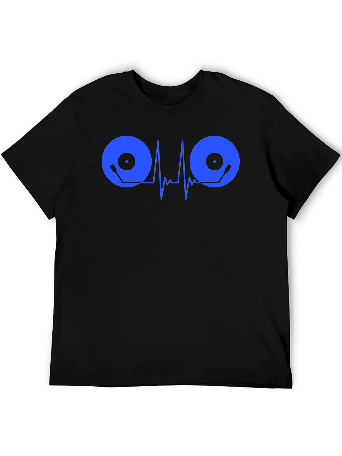 DJ Heartbeat Graphic T-Shirt - Black