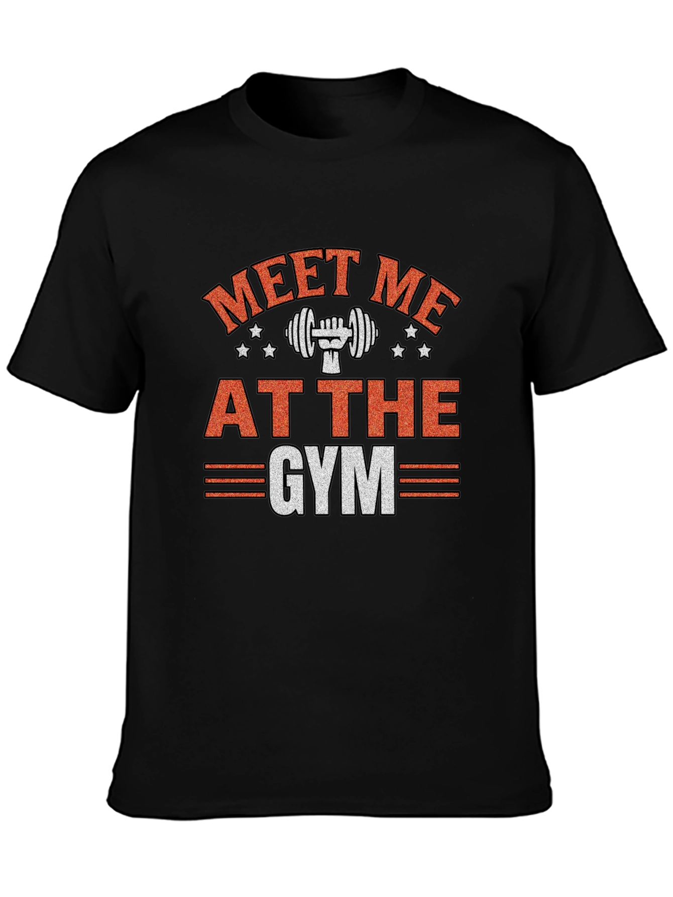 Meet Me At The Gym Black T-Shirt