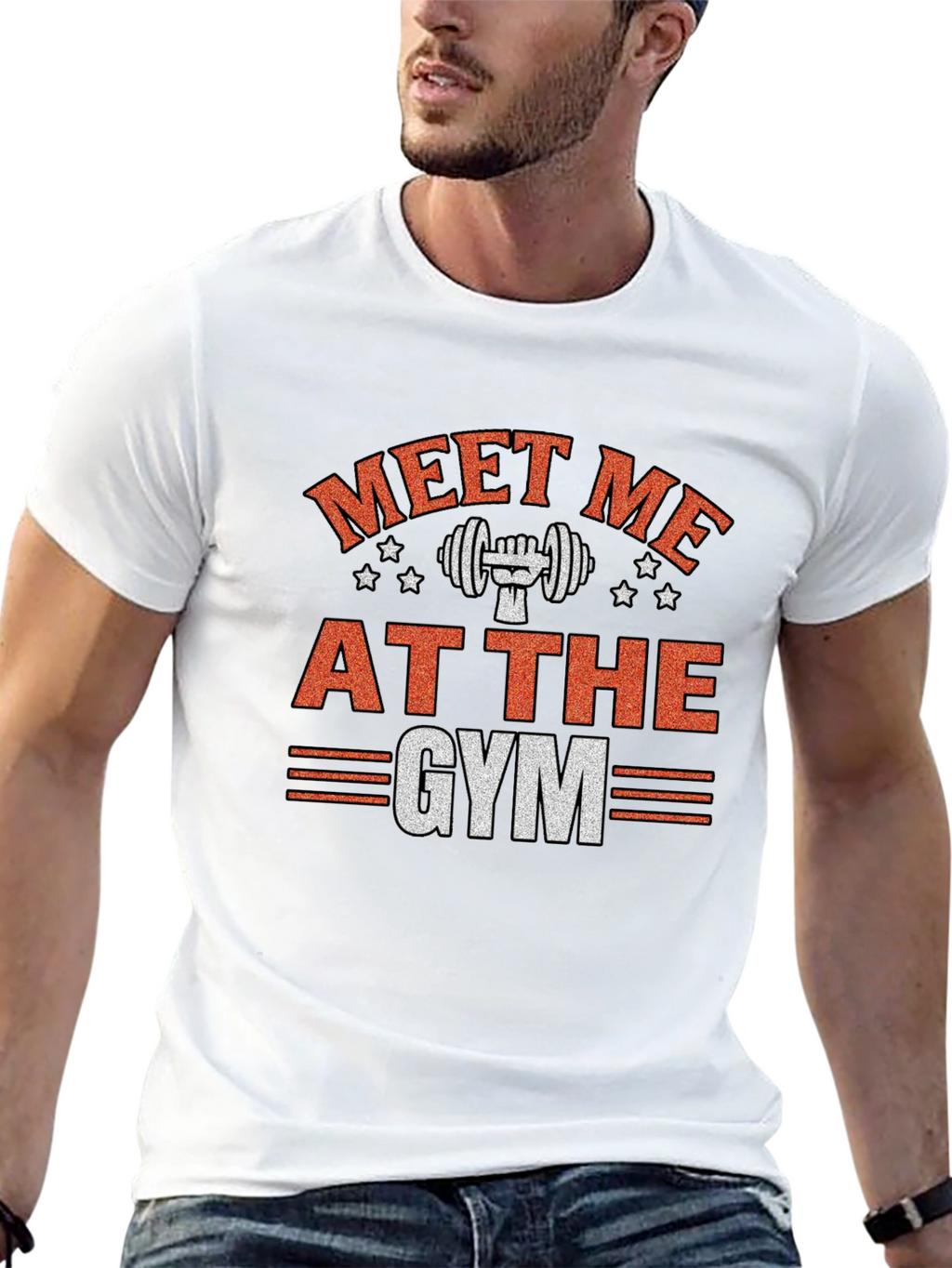 Meet Me At The Gym Black T-Shirt