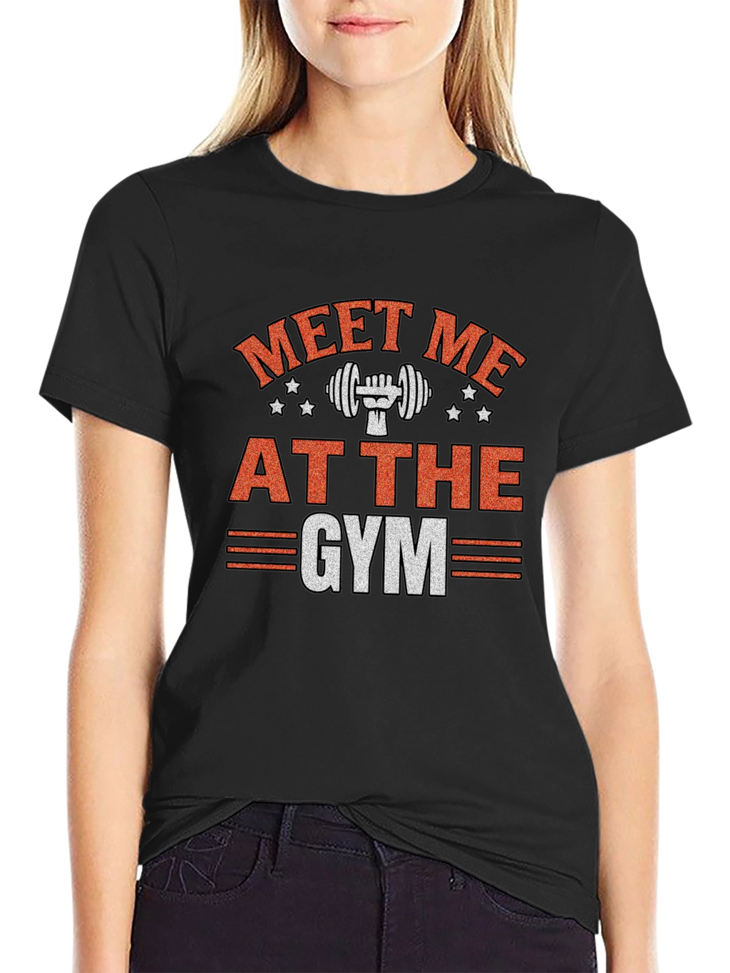 Meet Me At The Gym Black T-Shirt