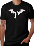 Graphic Tee - Bat Logo T-Shirt - Casual Wear