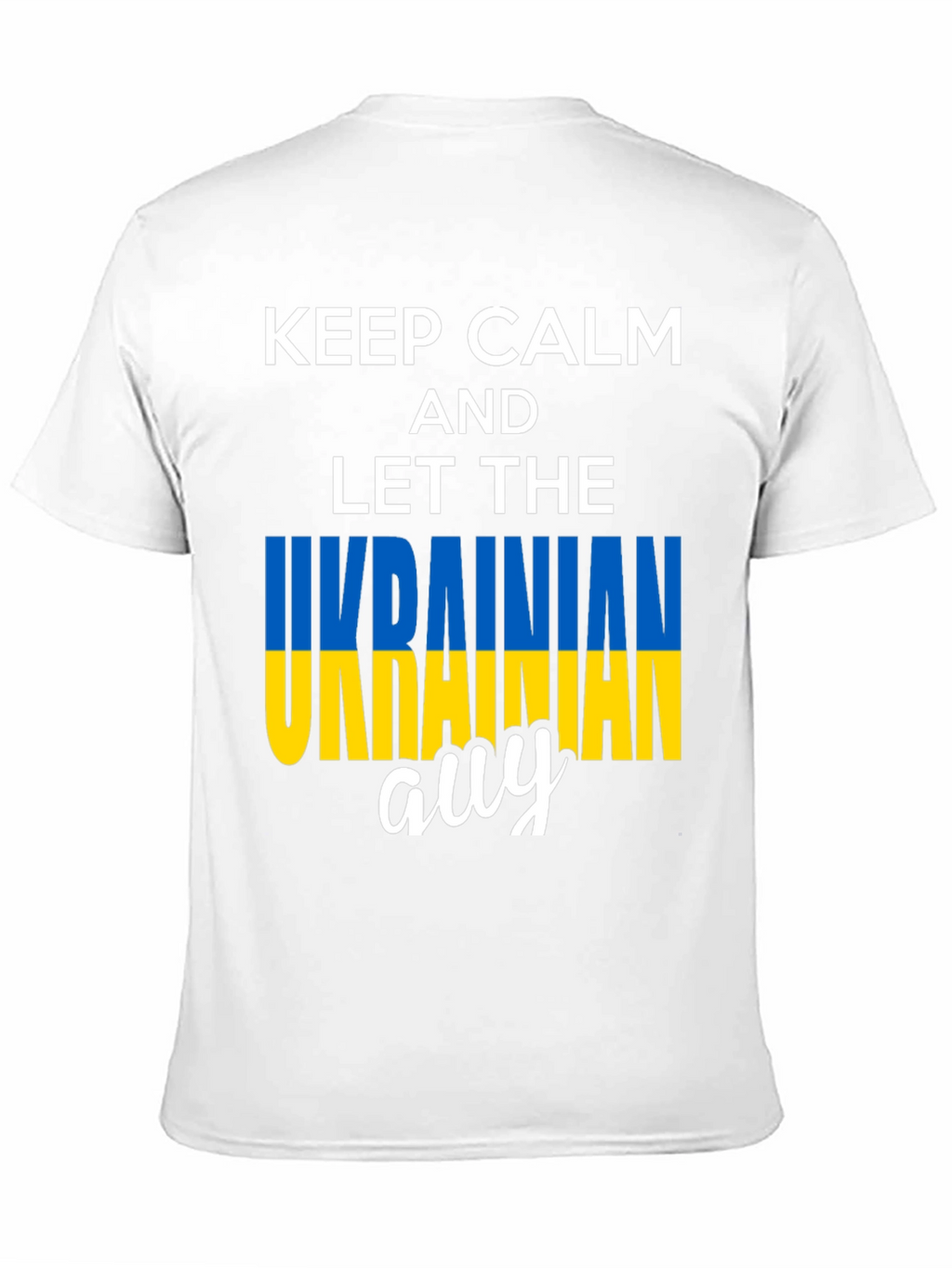 Keep Calm Ukrainian Guy T-Shirt - Black