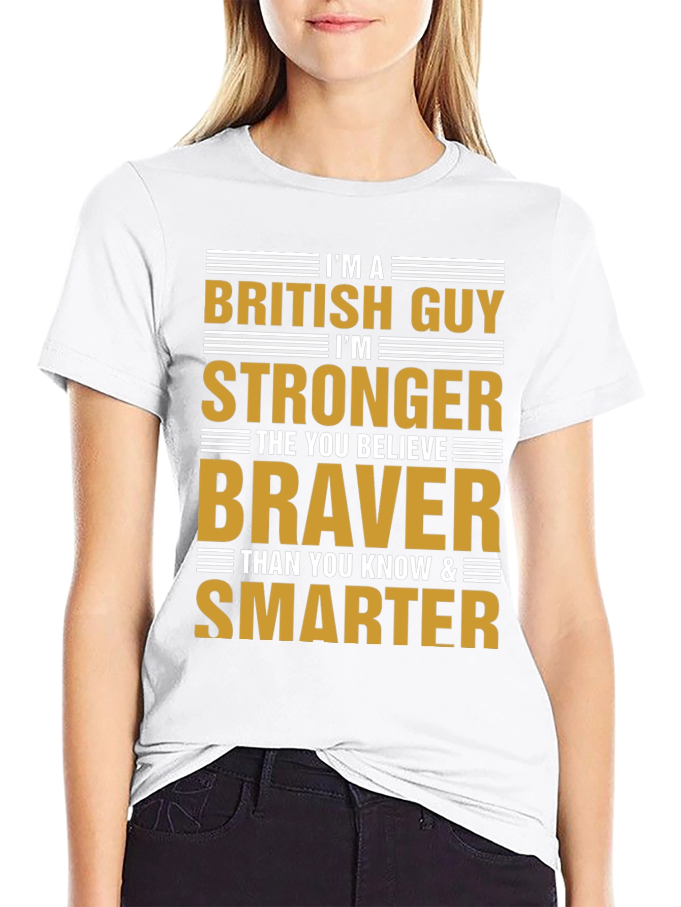 British Guy Strong Braver Smarter Tee