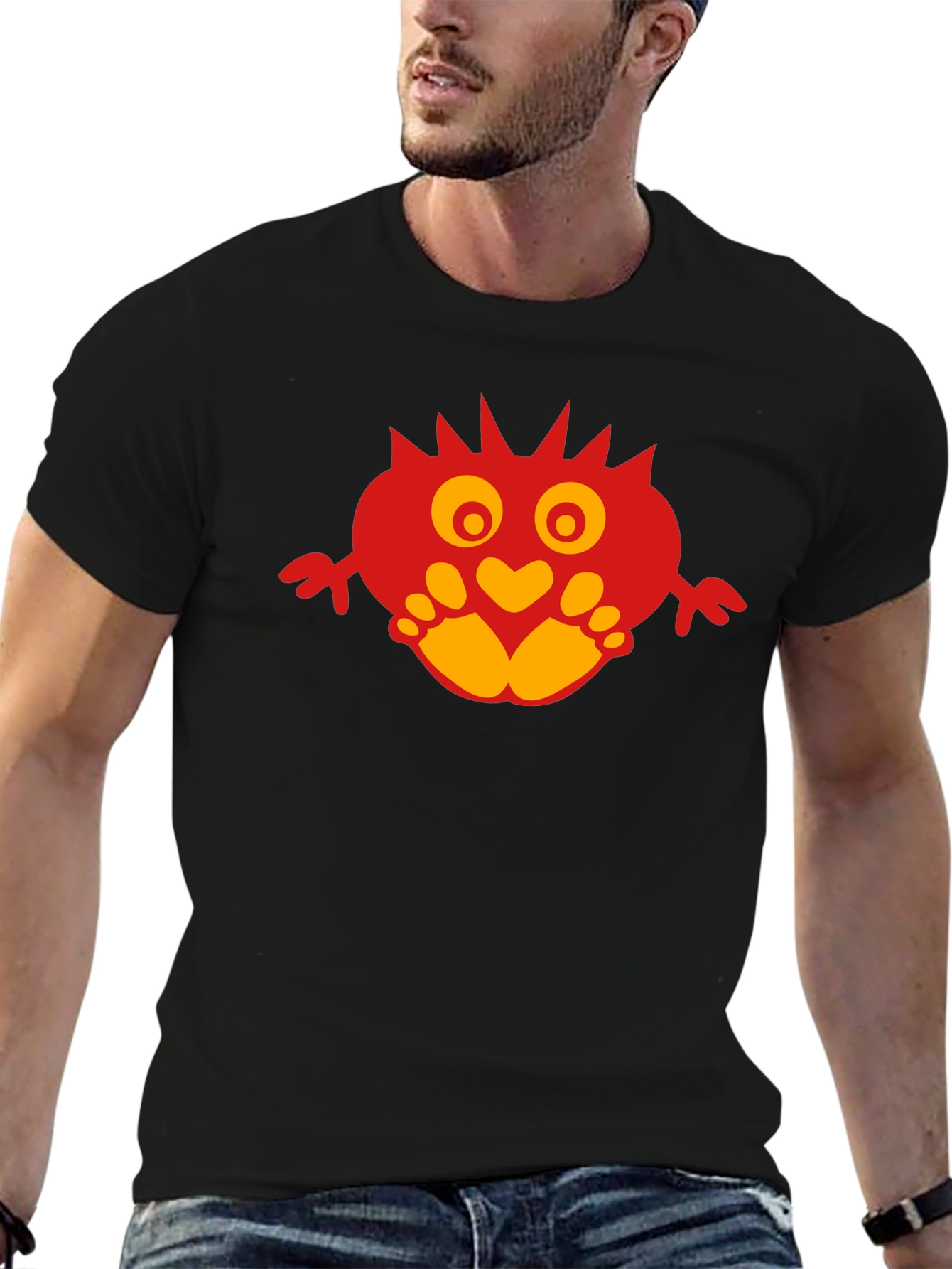 Monster Graphic Black T-Shirt