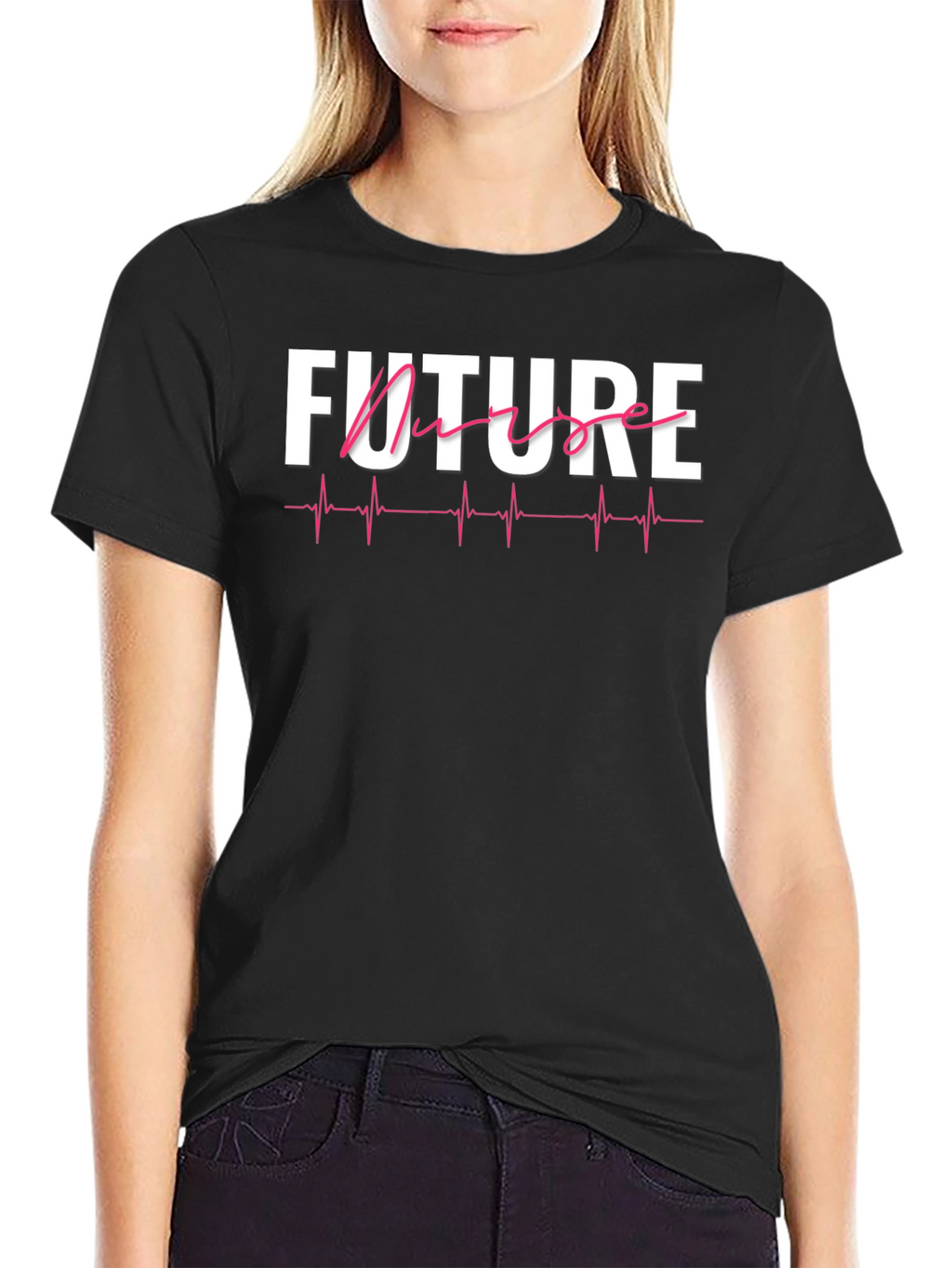 Future Nurse Heartbeat T-Shirt - Medical Career Gift
