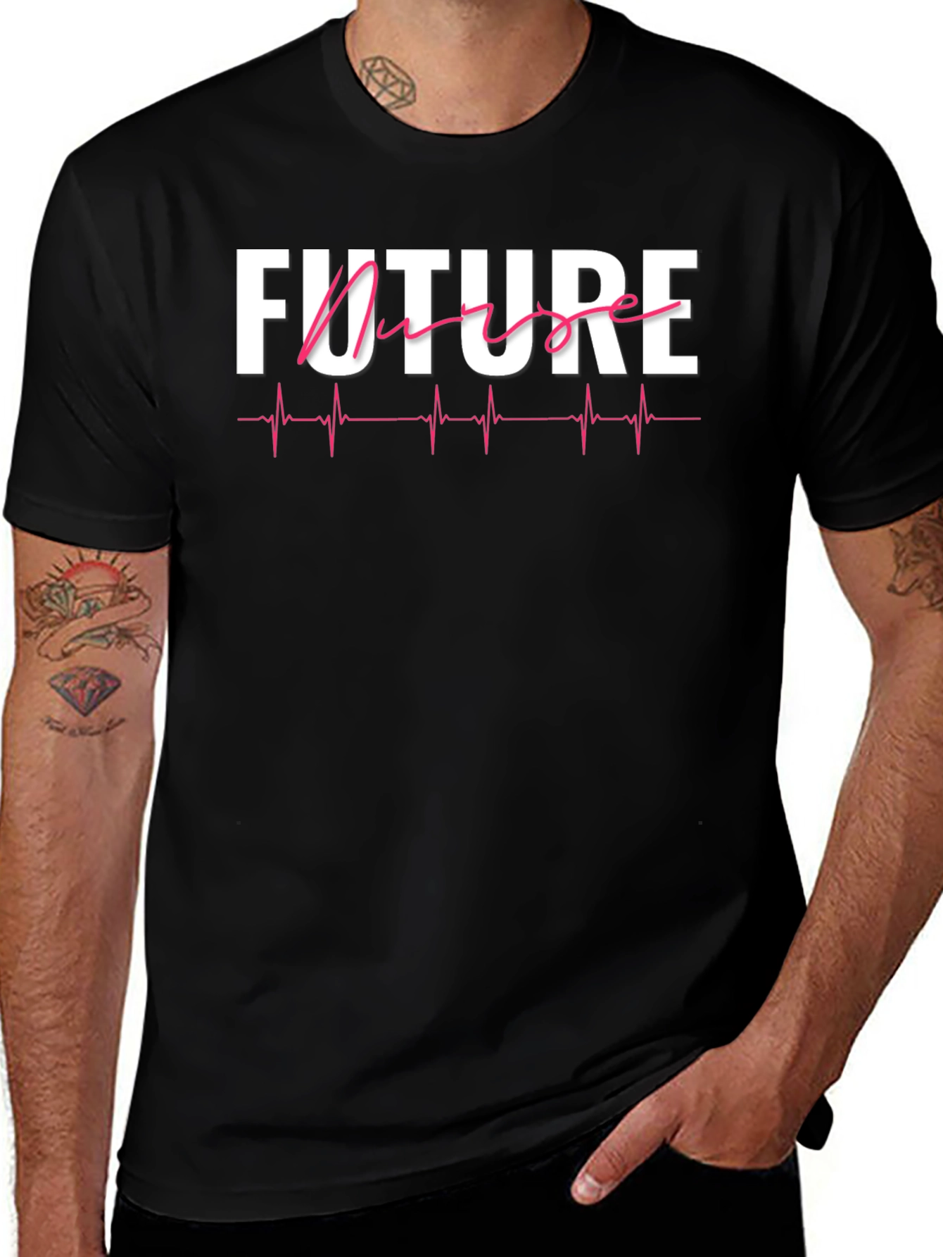 Future Nurse Heartbeat T-Shirt - Medical Career Gift