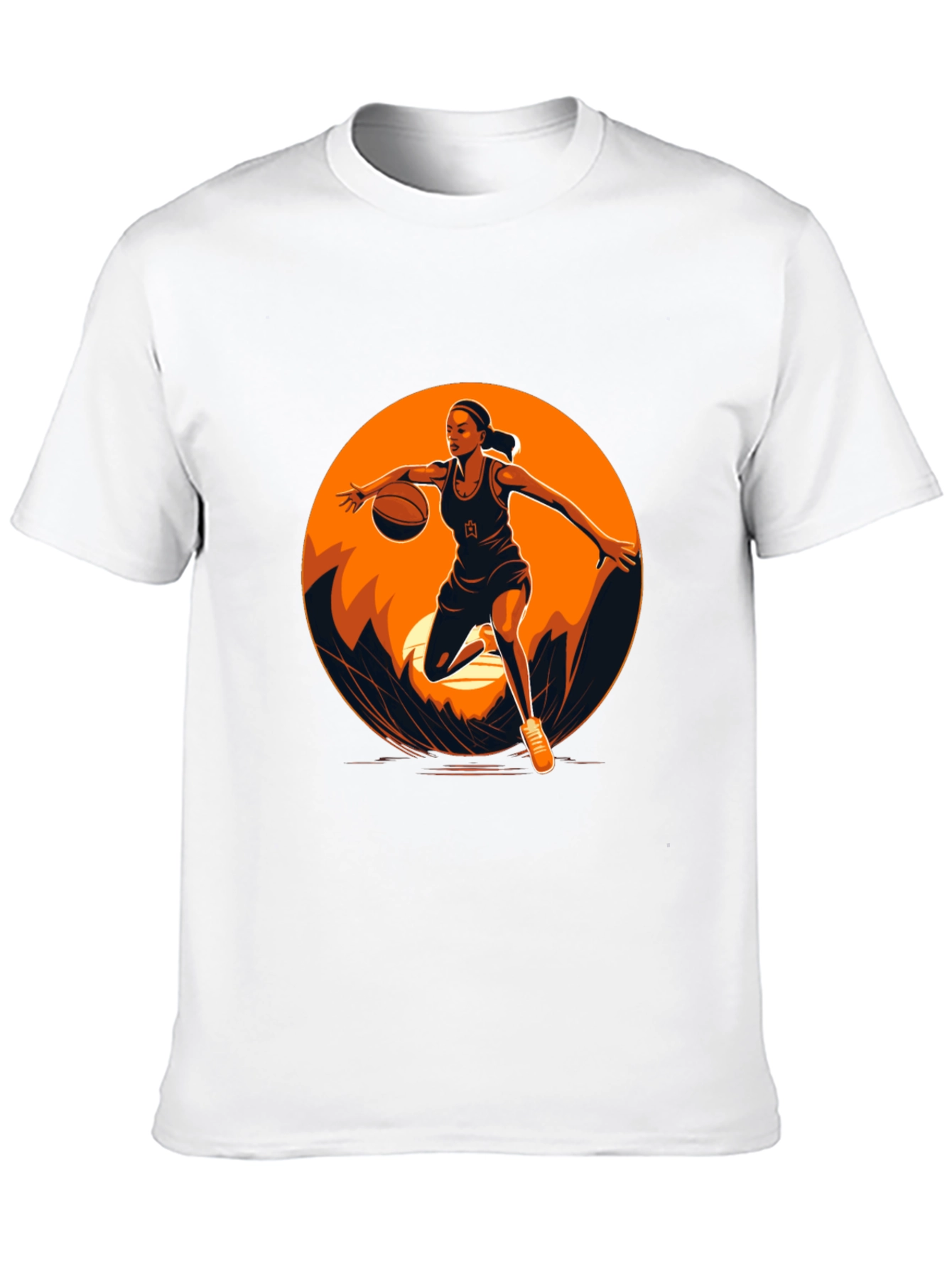 Basketball Player Graphic Black T-Shirt