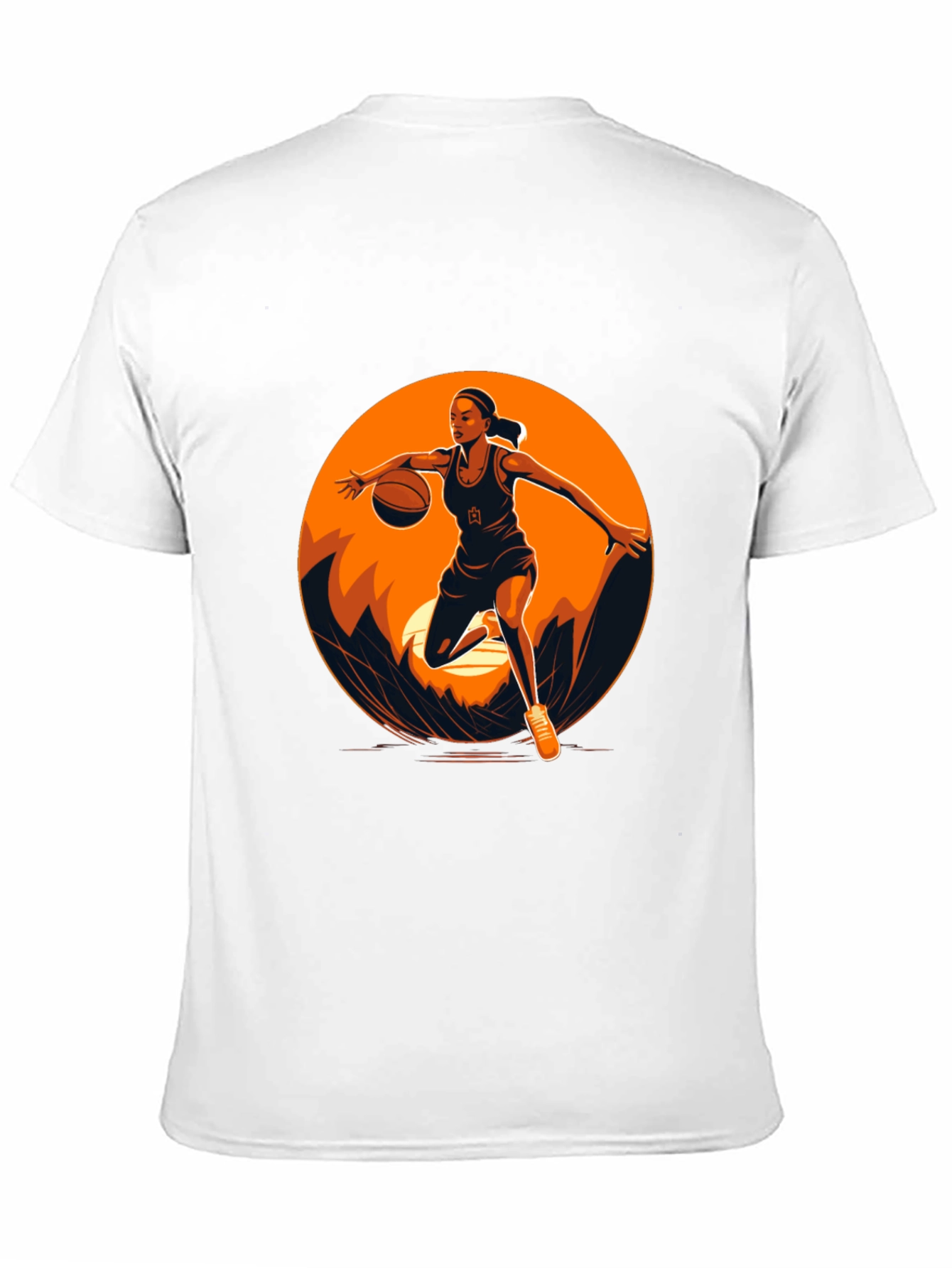 Basketball Player Graphic Black T-Shirt