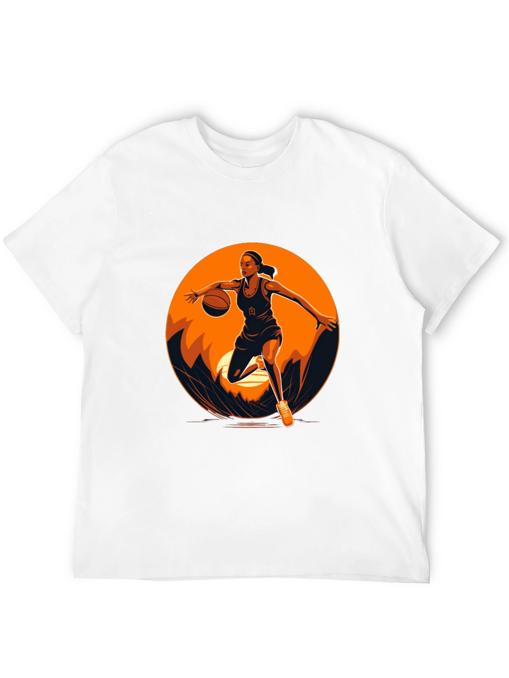 Basketball Player Graphic Black T-Shirt