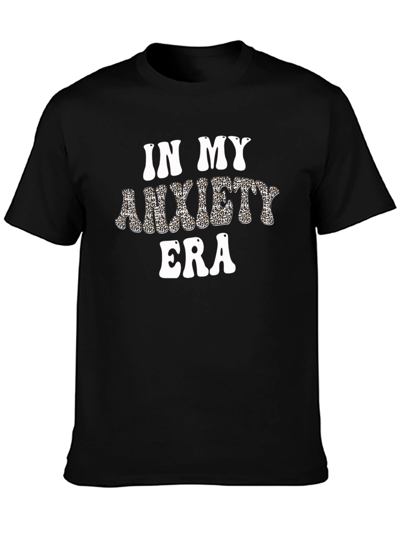 In My Anxiety Era Black Graphic Tee