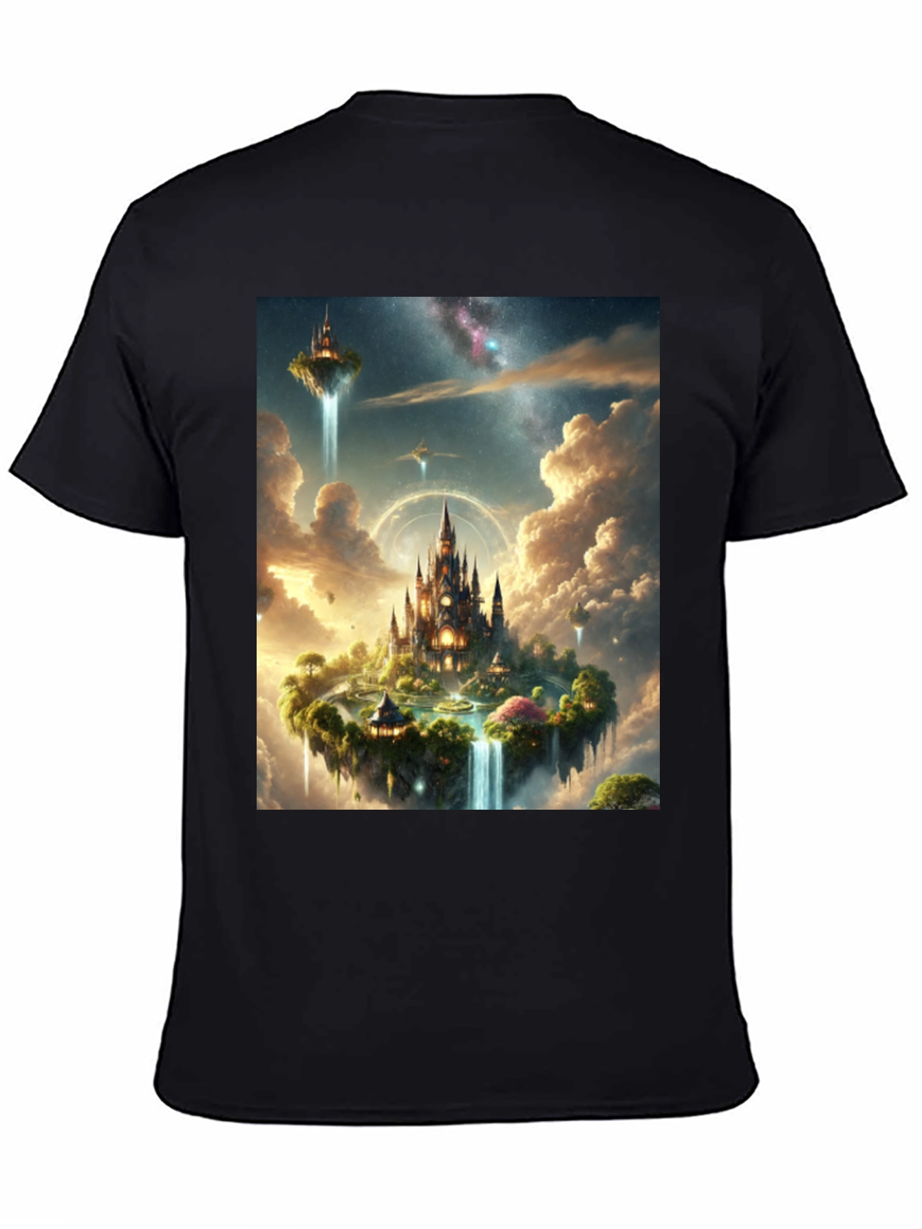 Fantasy Island Graphic Tee - Black Cotton Shirt
