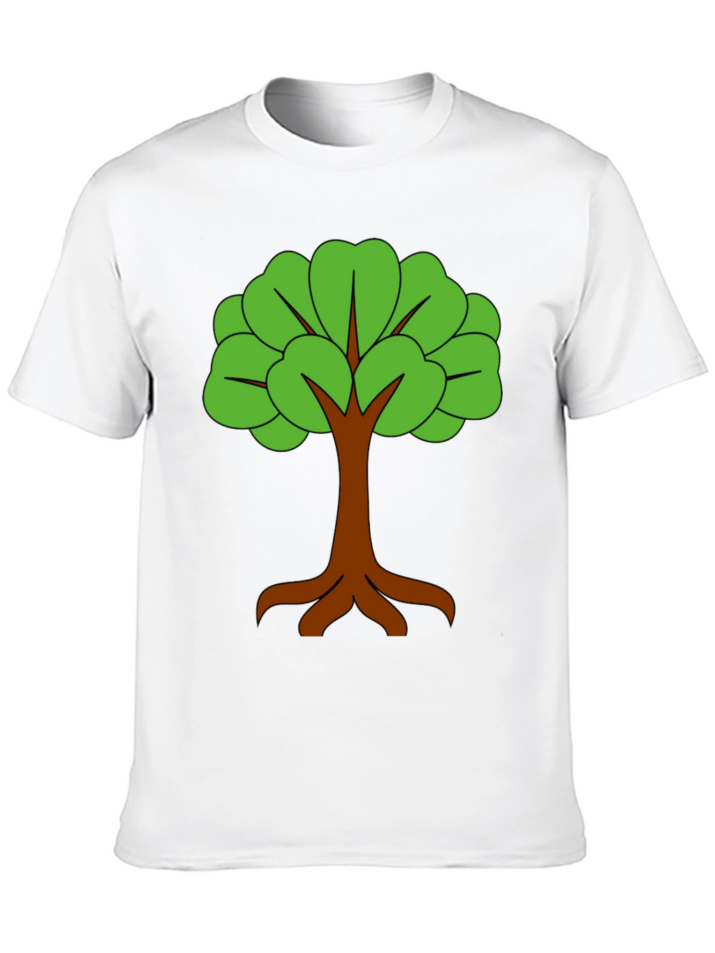 Nature Tree Graphic Black T-Shirt
