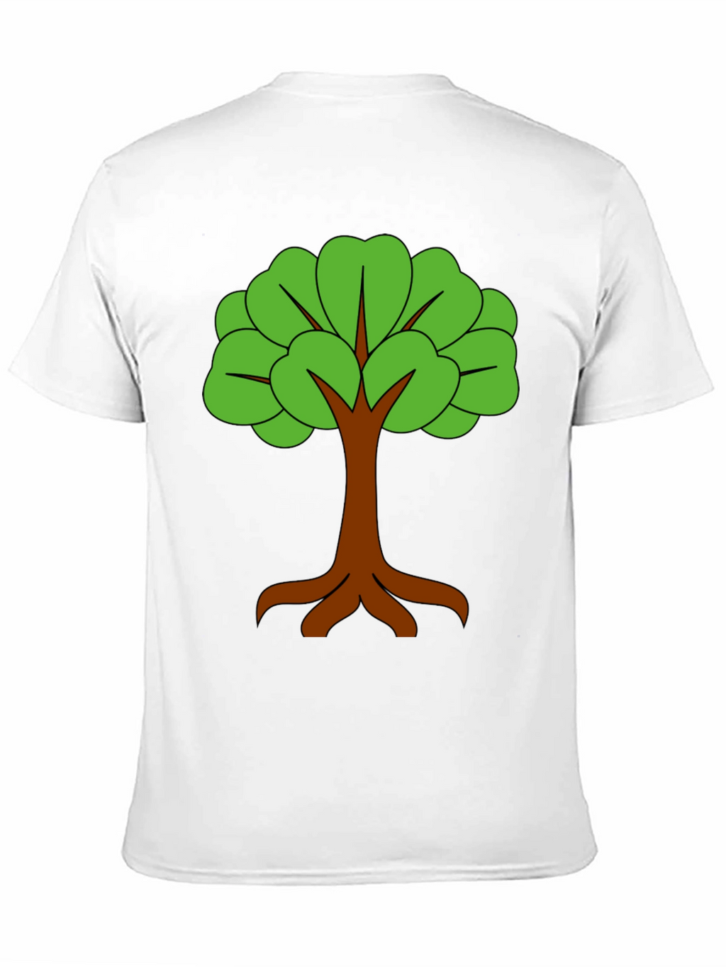 Nature Tree Graphic Black T-Shirt