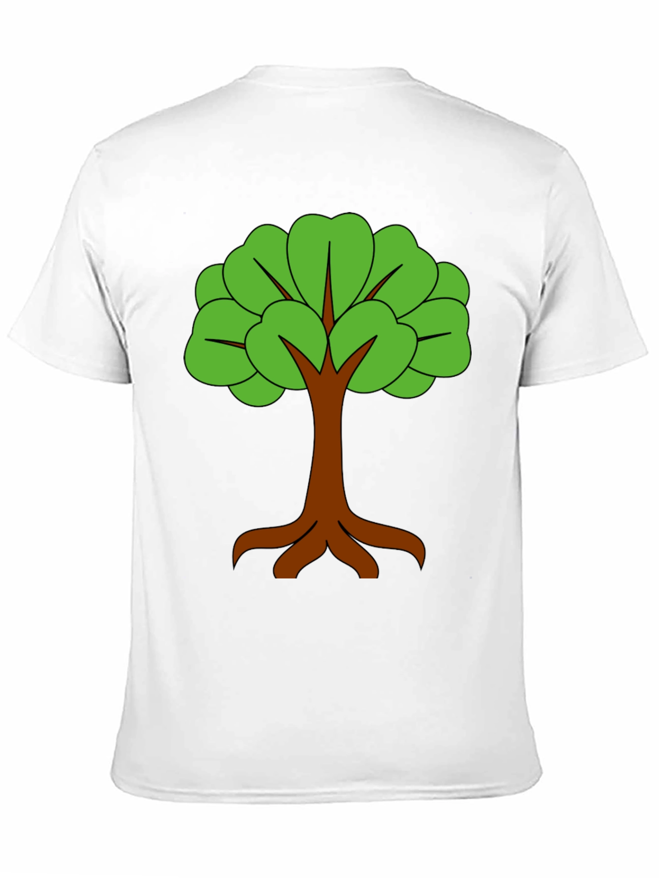 Nature Tree Graphic Black T-Shirt