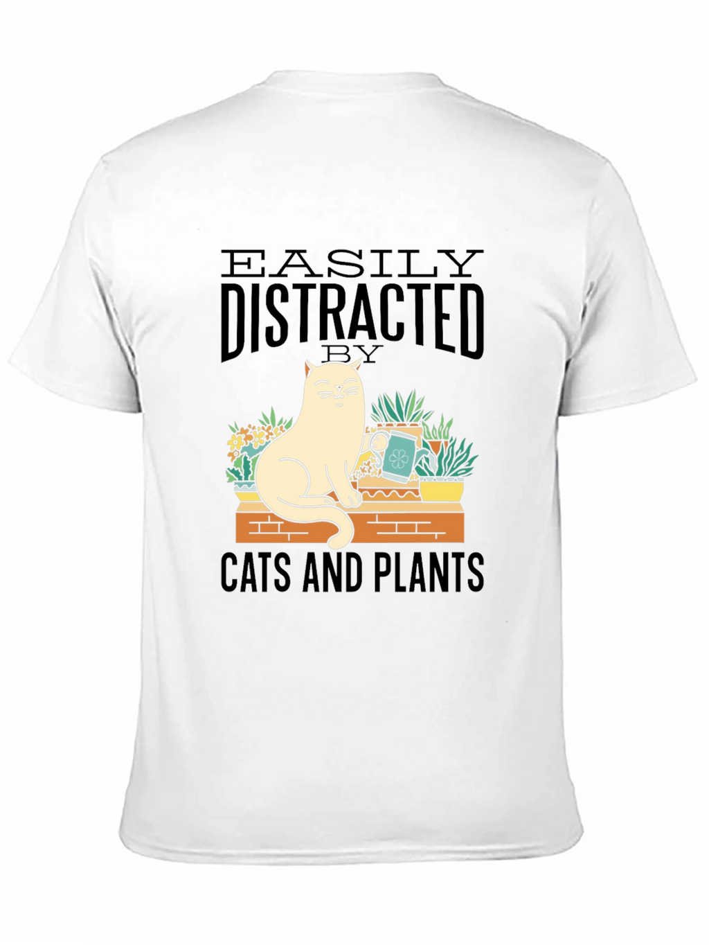 Easily Distracted by Cats and Plants Graphic Tee