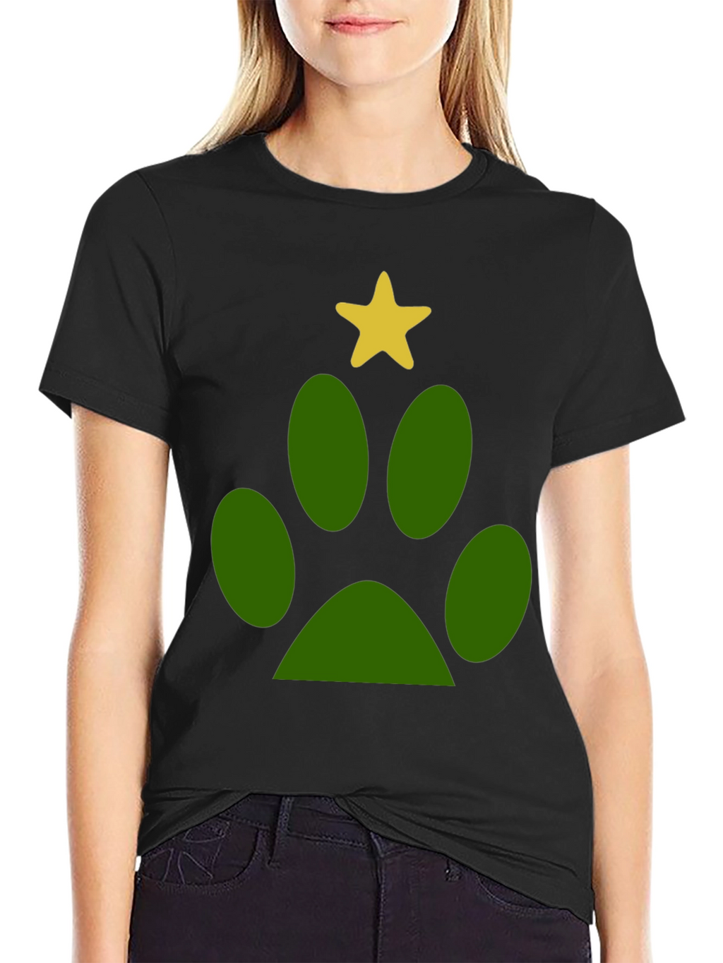 Paw Print Christmas T-Shirt