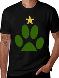 Paw Print Christmas T-Shirt
