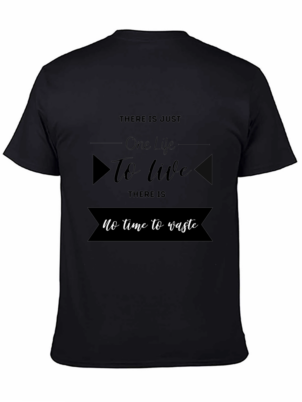 One Life to Live Black Graphic Tee