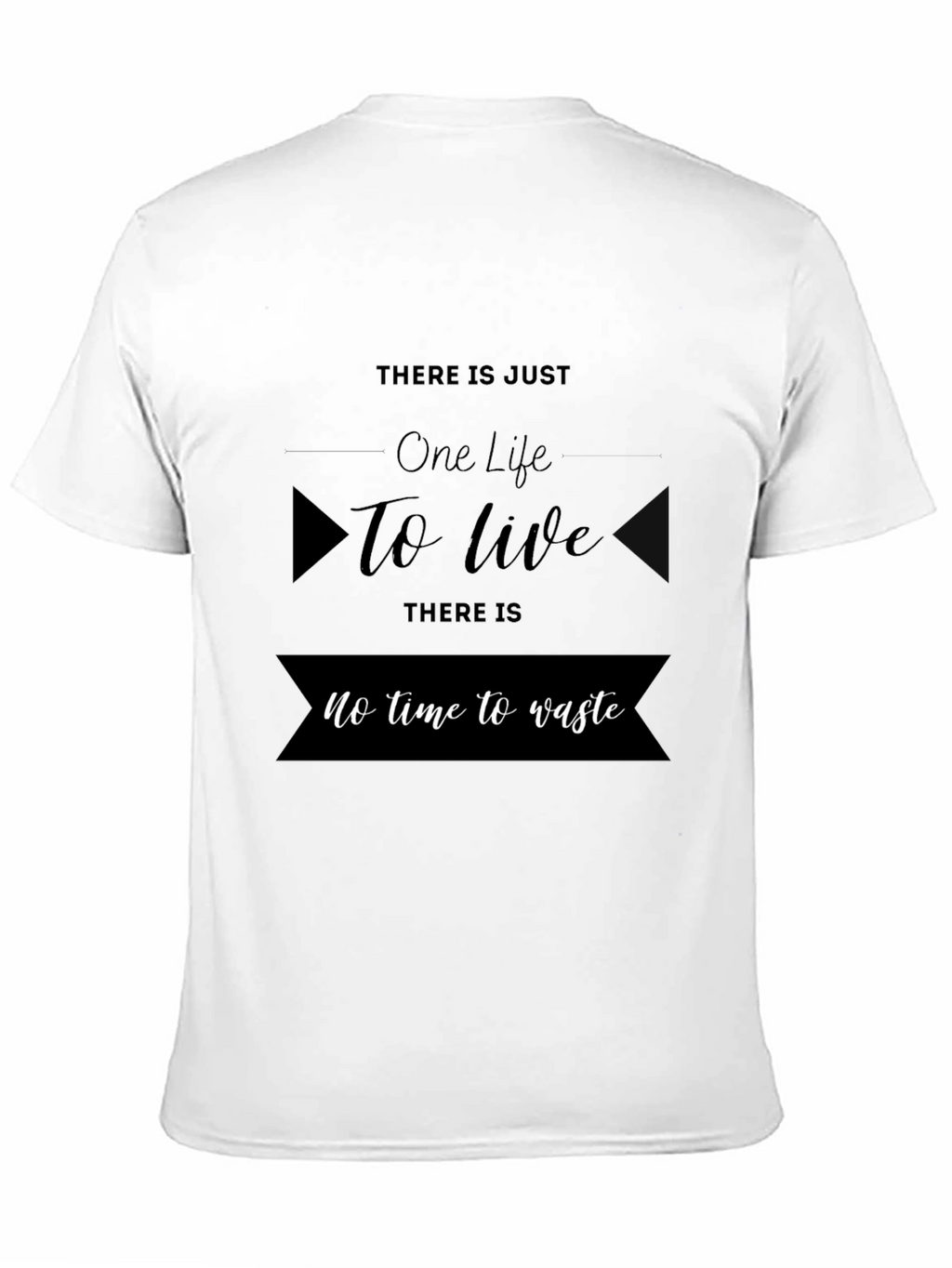 One Life to Live Black Graphic Tee