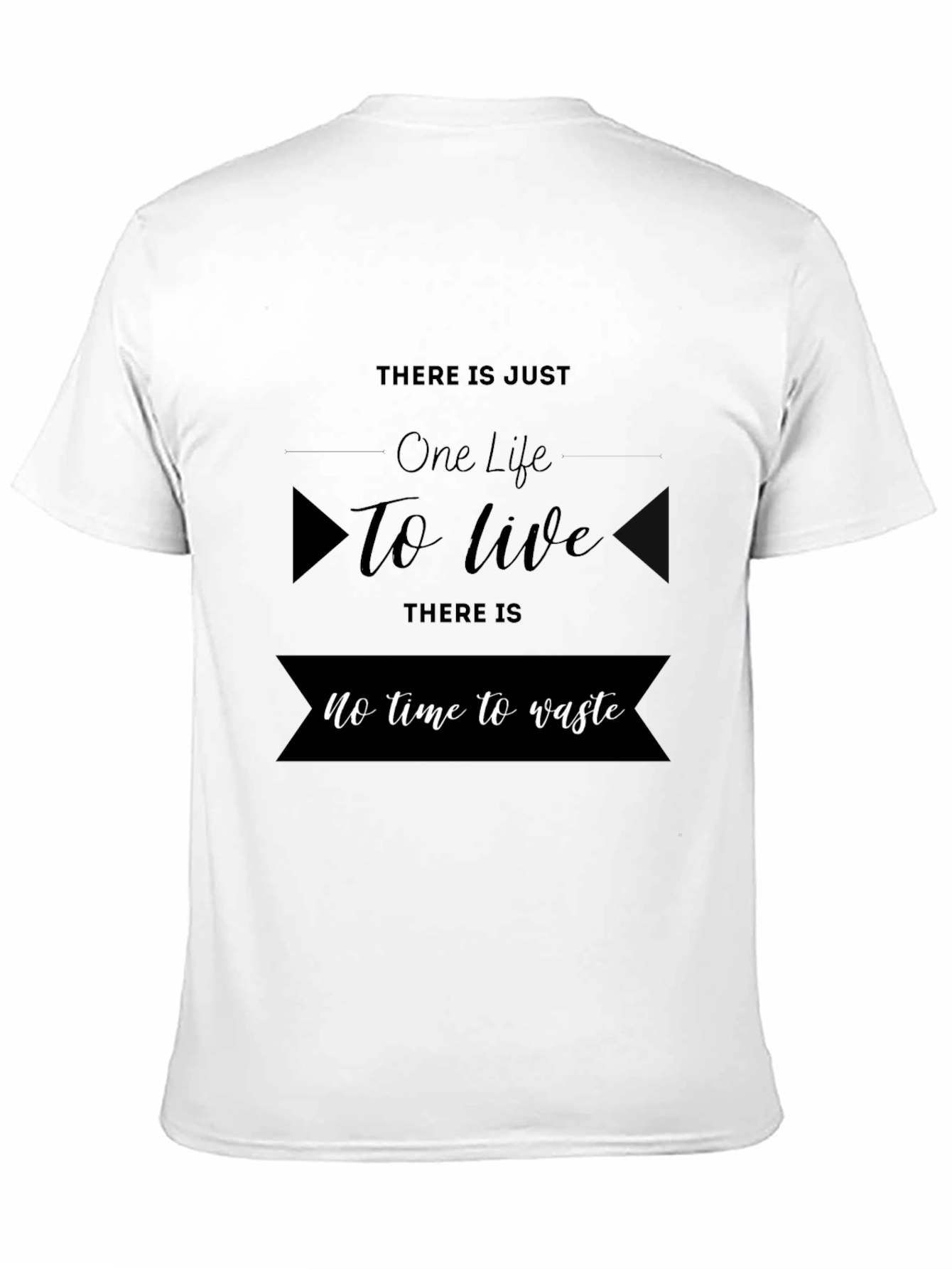 One Life to Live Black Graphic Tee