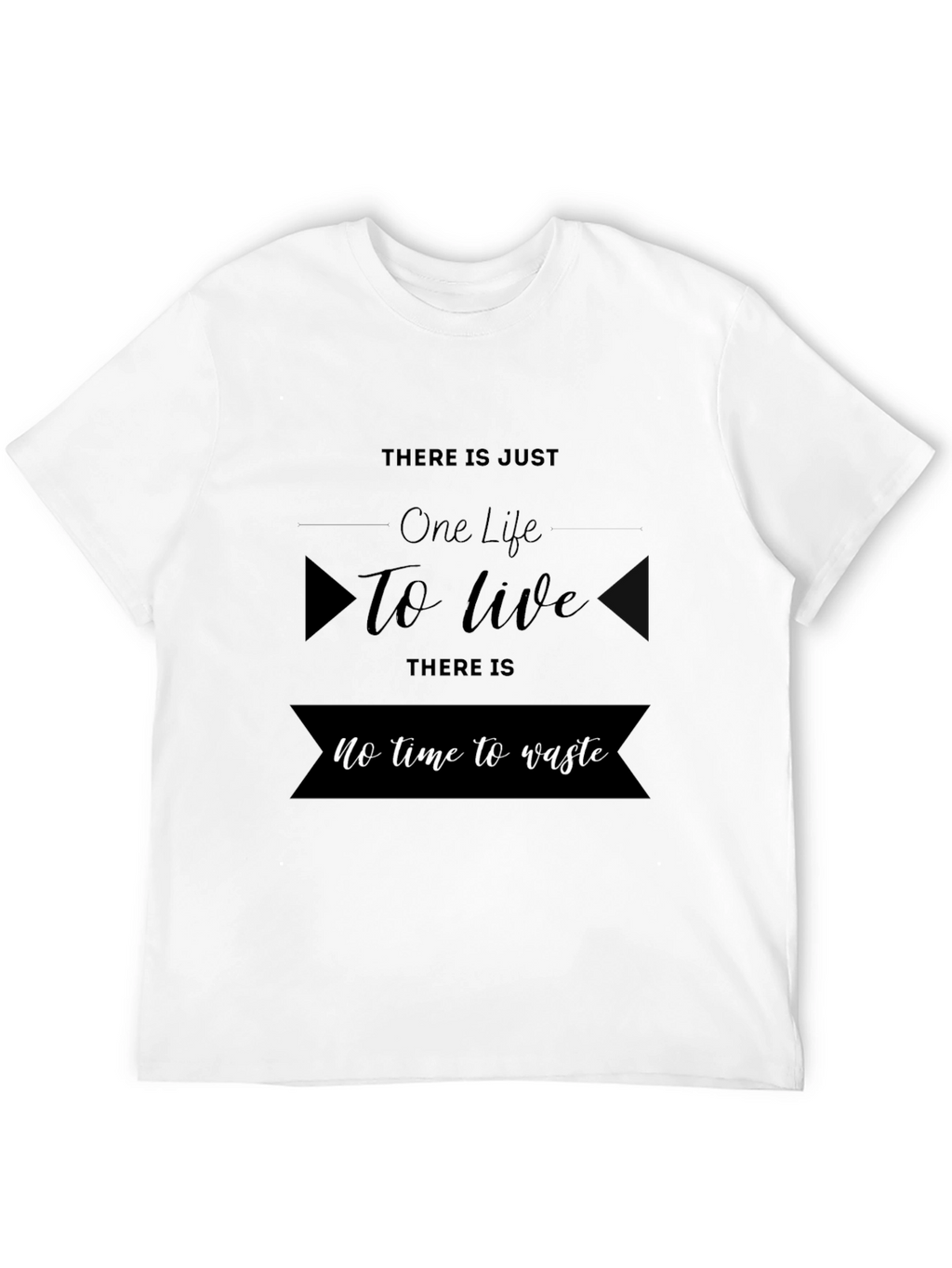 One Life to Live Black Graphic Tee
