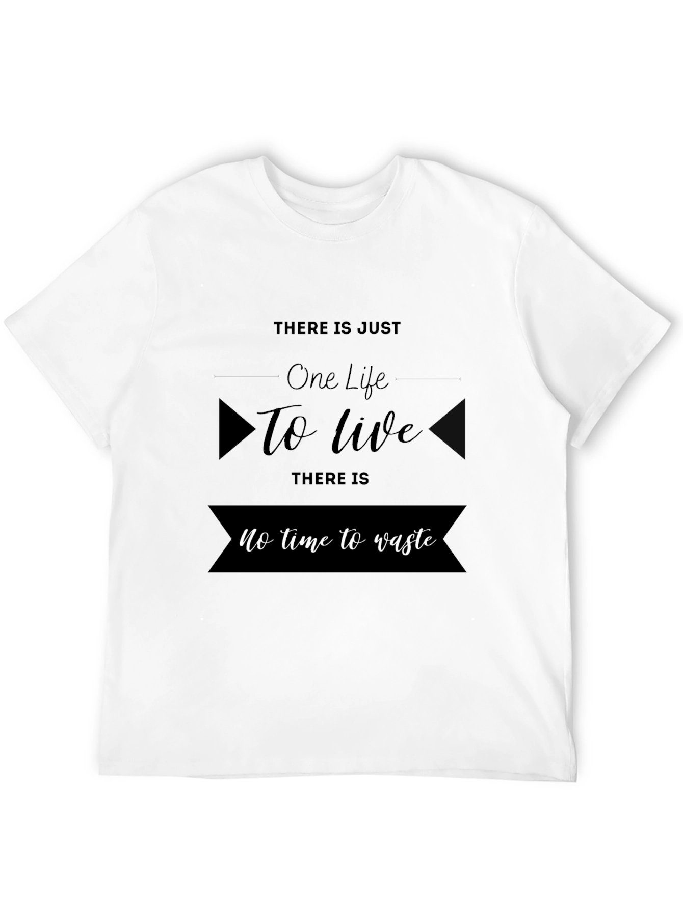 One Life to Live Black Graphic Tee