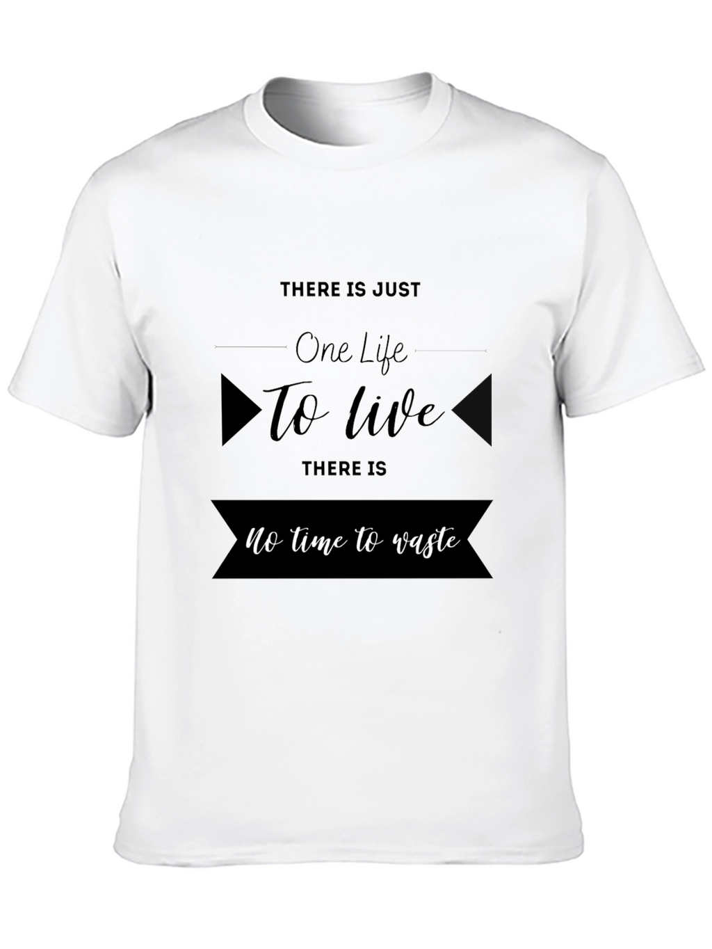 One Life to Live Black Graphic Tee