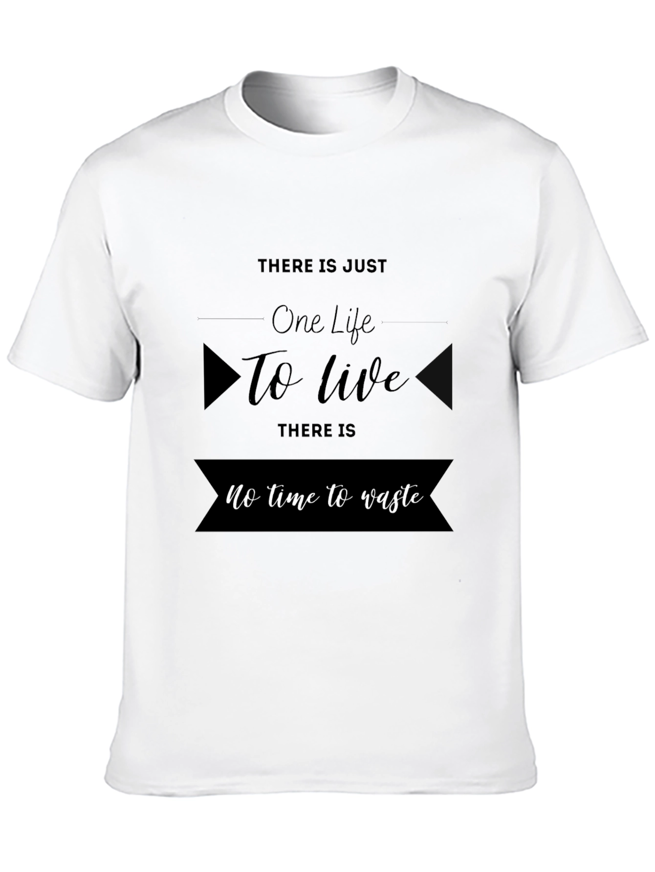 One Life to Live Black Graphic Tee