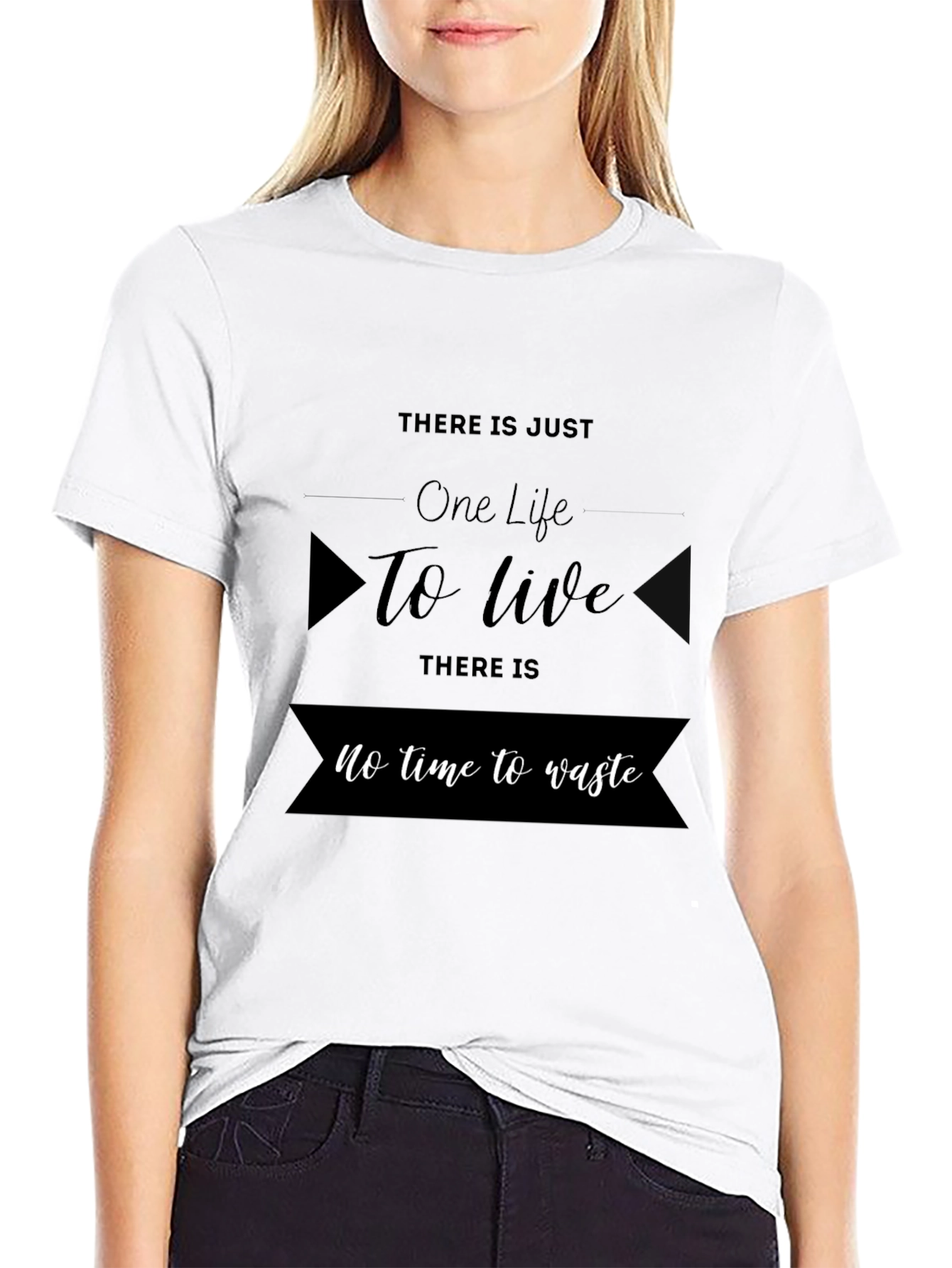One Life to Live Black Graphic Tee