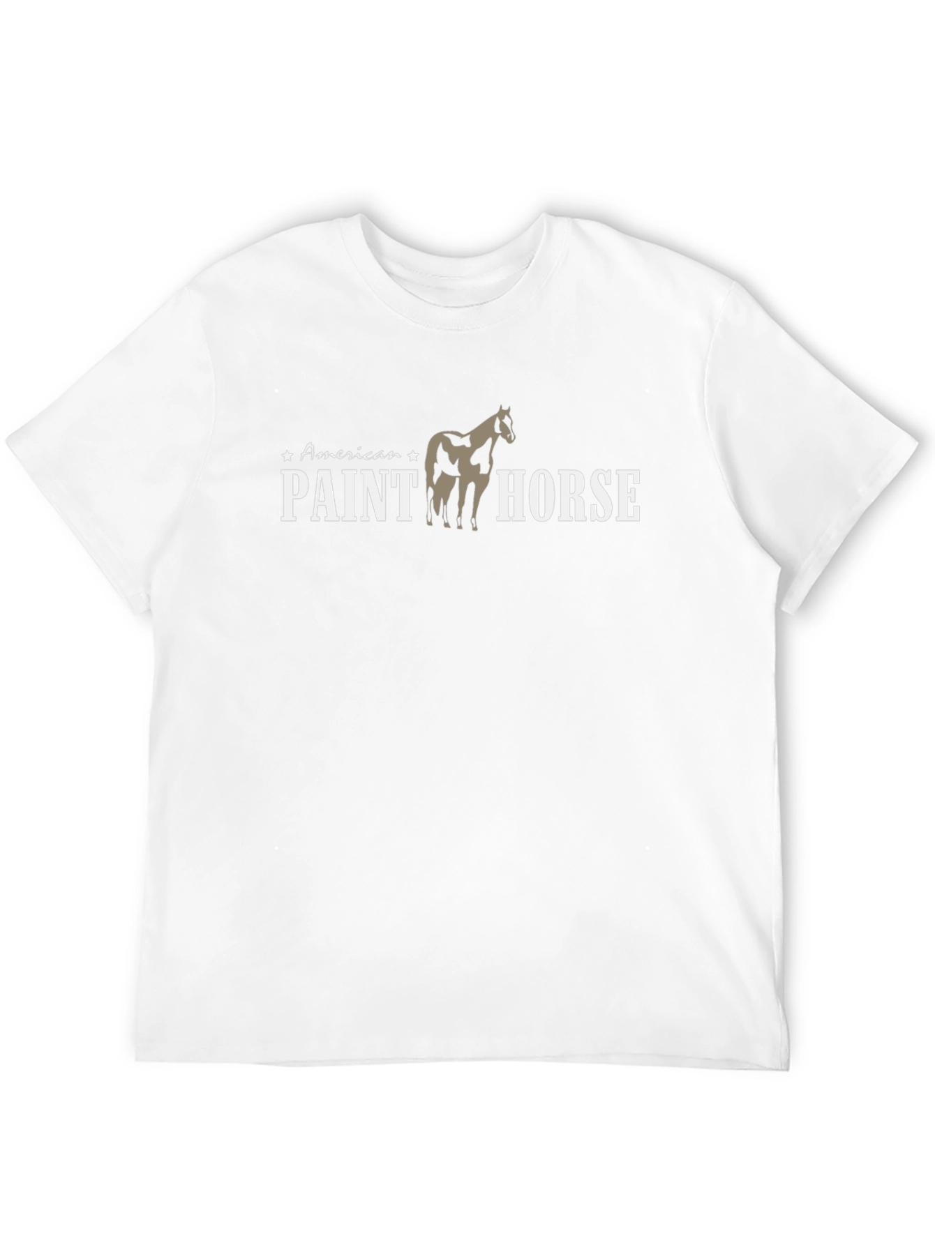 American Paint Horse Graphic Tee - Black Cotton Blend
