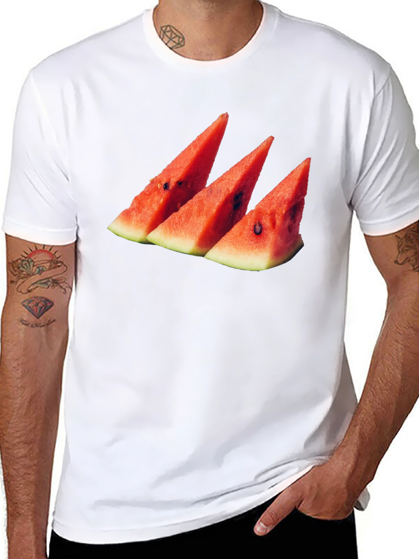 Watermelon Slice Graphic Tee - Summer Style!