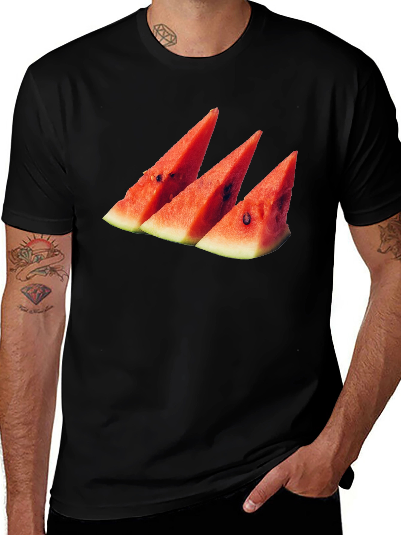 Watermelon Slice Graphic Tee - Summer Style!