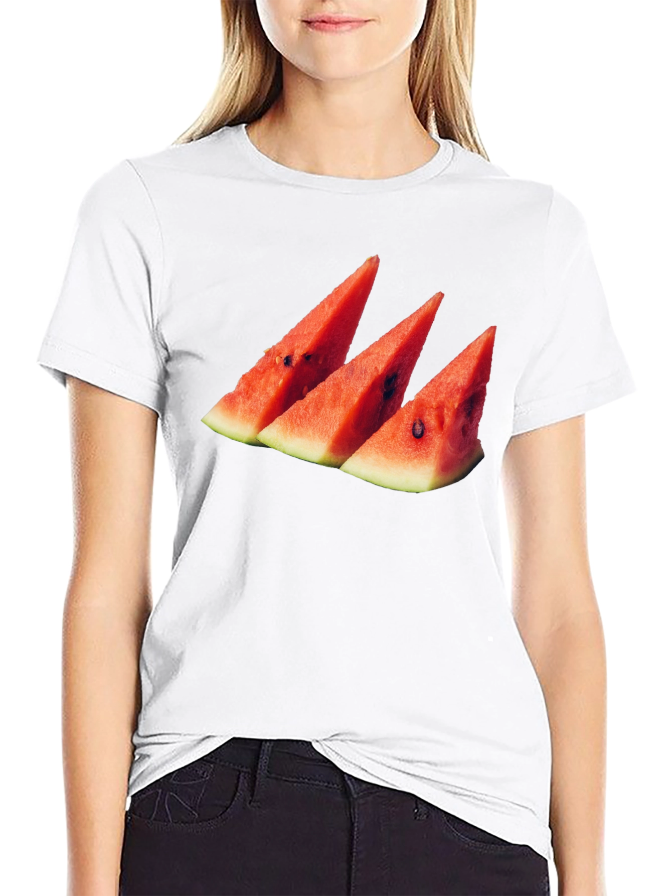 Watermelon Slice Graphic Tee - Summer Style!