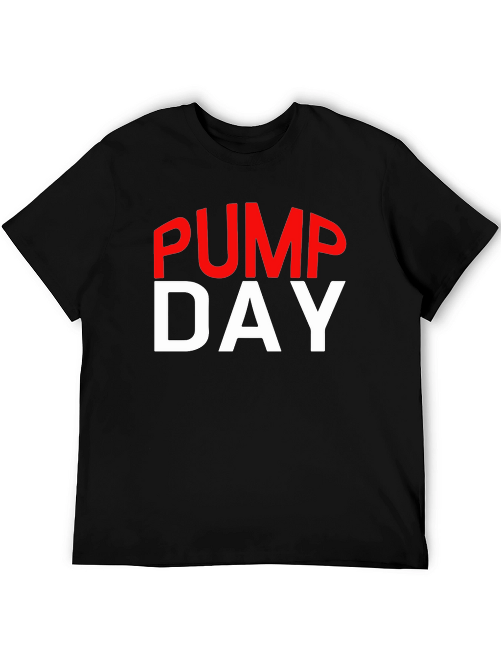 Pump Day Black Cotton T-Shirt