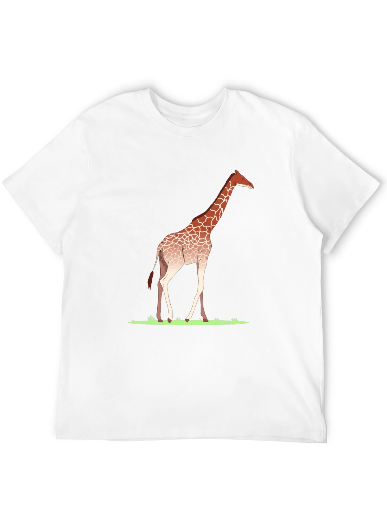 Giraffe Graphic Tee - Black Casual T-Shirt