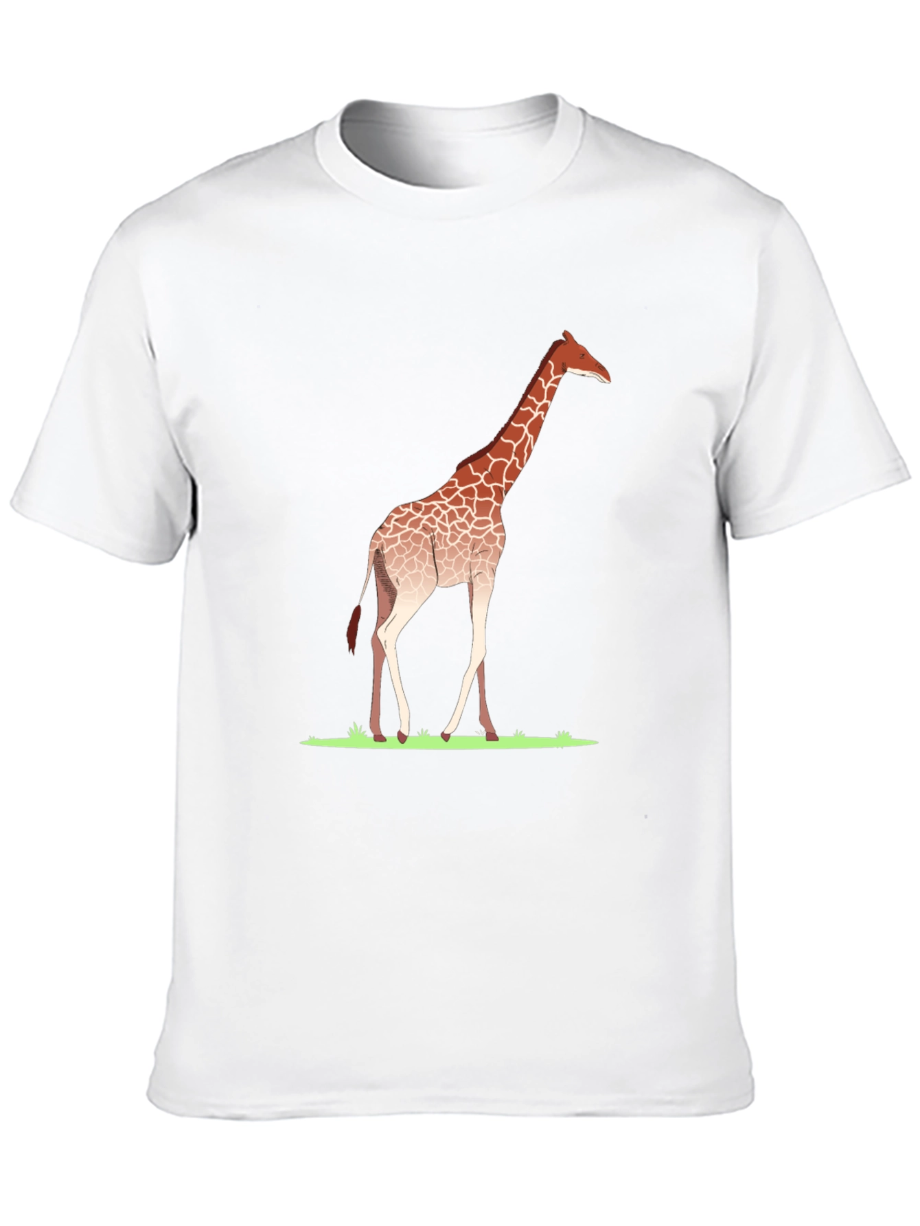 Giraffe Graphic Tee - Black Casual T-Shirt