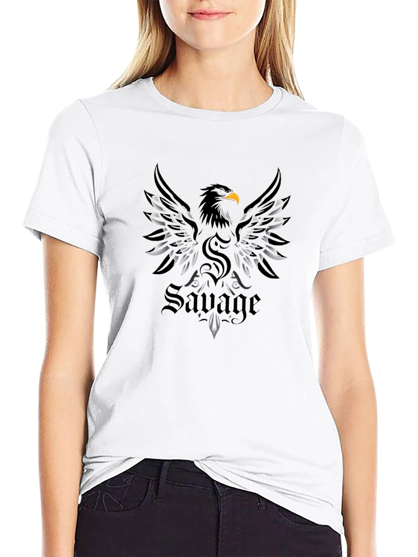 Savage Eagle Graphic T-Shirt | Bold Design